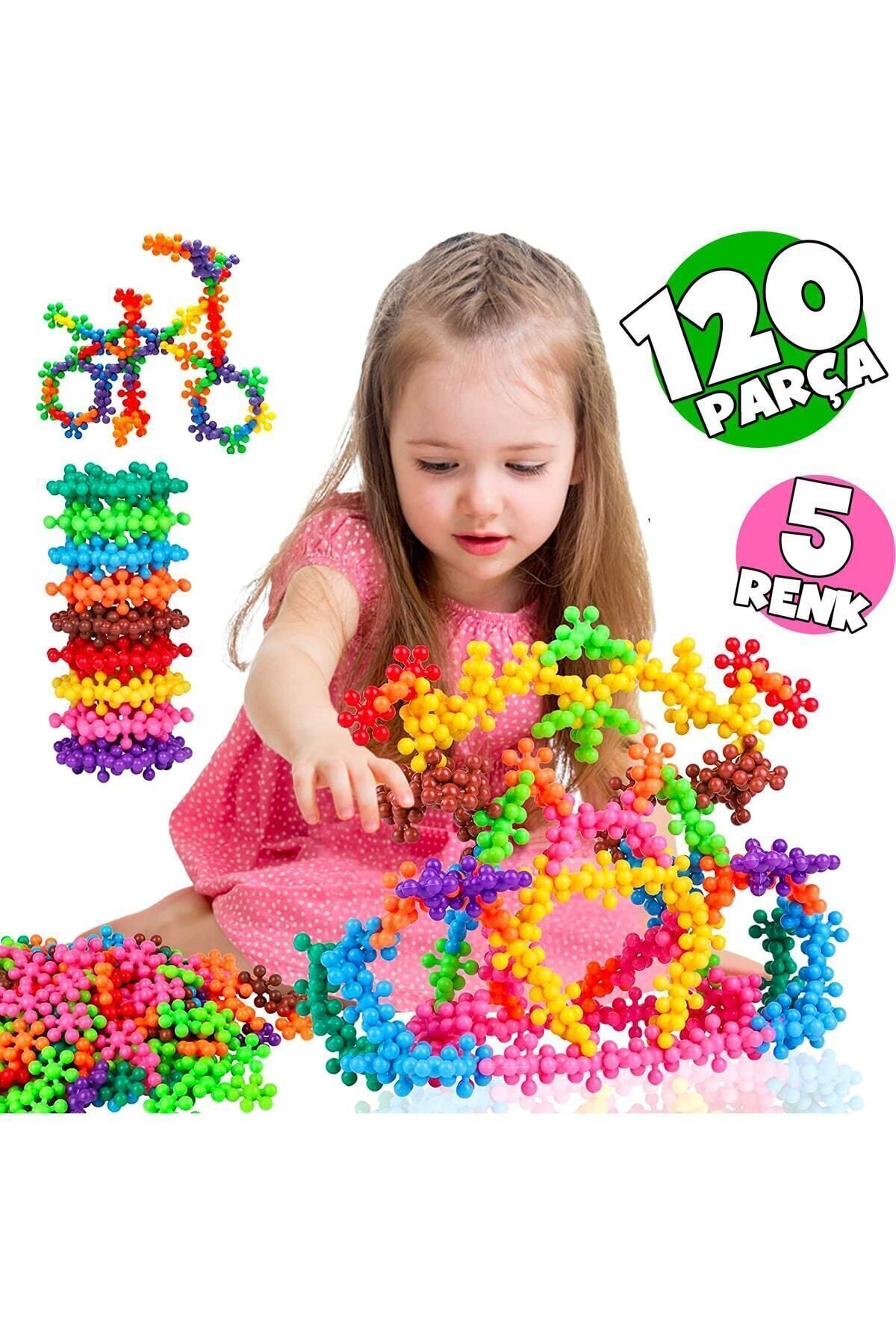 اسباب بازی آموزشی CREATIVE TOY BLAKING BLINGS 5 ​​رنگ 120 قطعه اصل HAPPENS