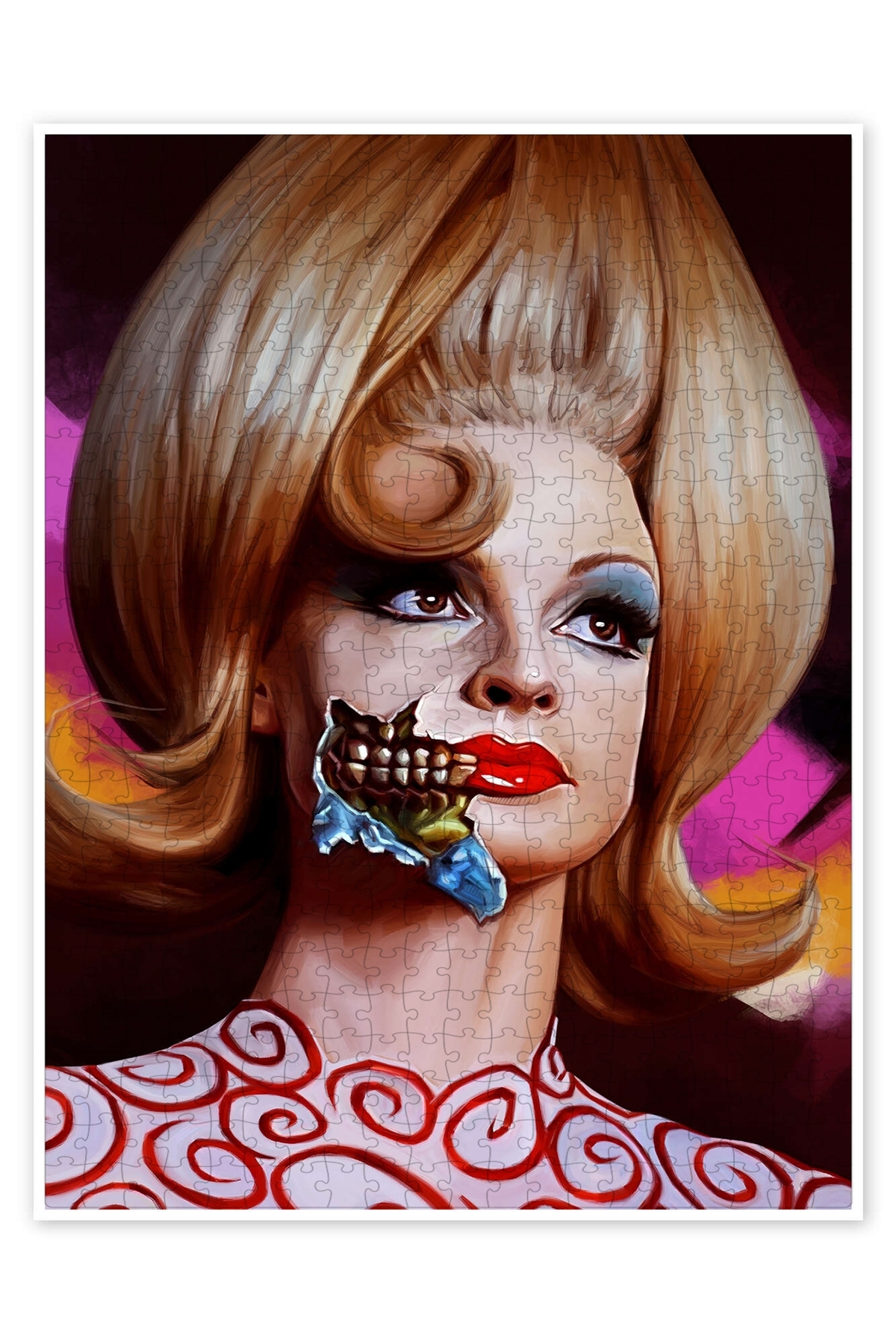 پازل MARS ATTACKS 500 PIECE PUZZLE اره منبت کاری مویی با موضوع فیلم کلاسیک از ترکیه Jeronkarji