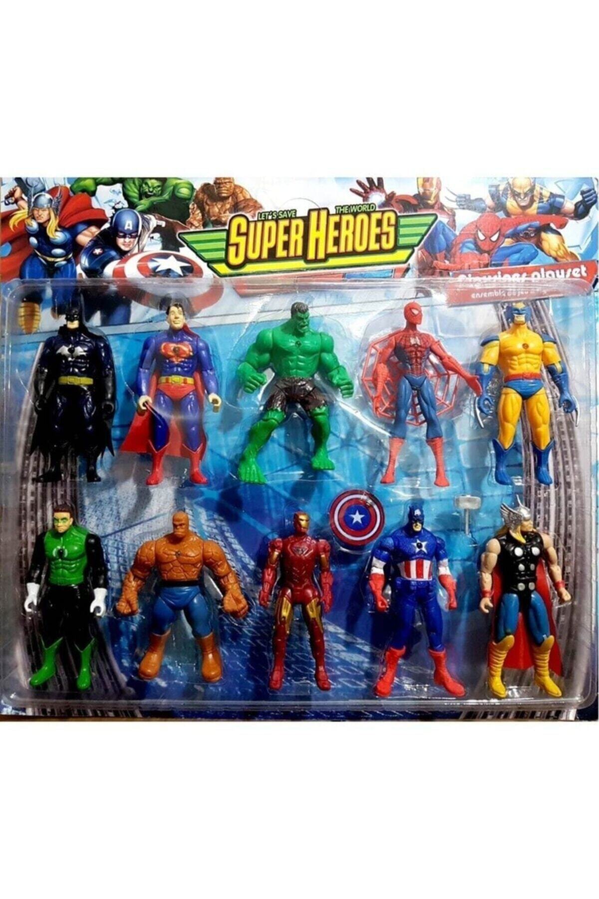 اسباب بازی های فیگور دیگر مجموعه 10 تایی هالک ثور تانمن AVENGERS TOY AVENGERS