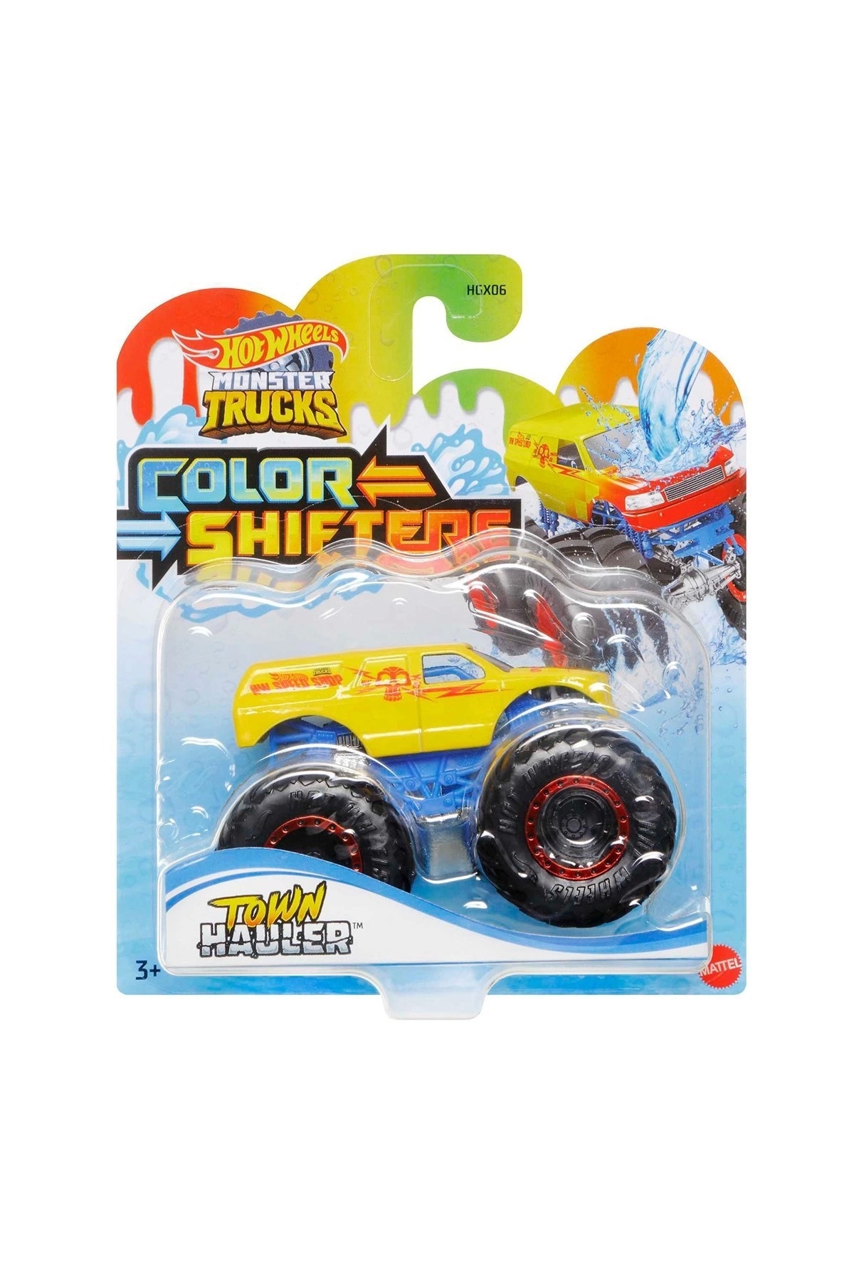 ماشین اسباب بازی کامیون های هیولا HGX06 وسایل نقلیه را تغییر می دهند هات ویلز اورجینال HOT WHEELS