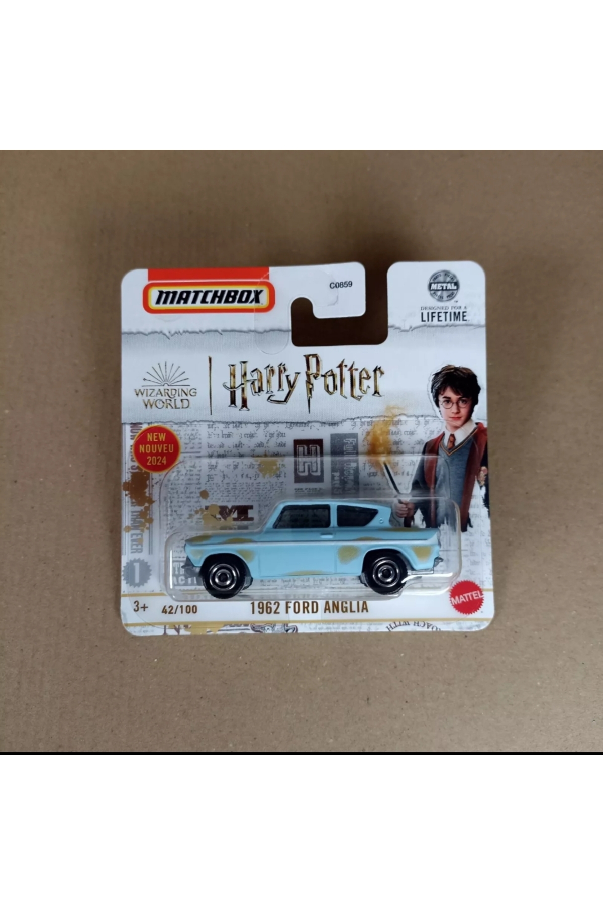 ماشین اسباب بازی MATCHBOX HARRY POTTER 1 64 1962 FORD ANGLIA BLUE 2024 COLLECTION MODEL TOY هات ویلز اورجینال HOT WHEELS