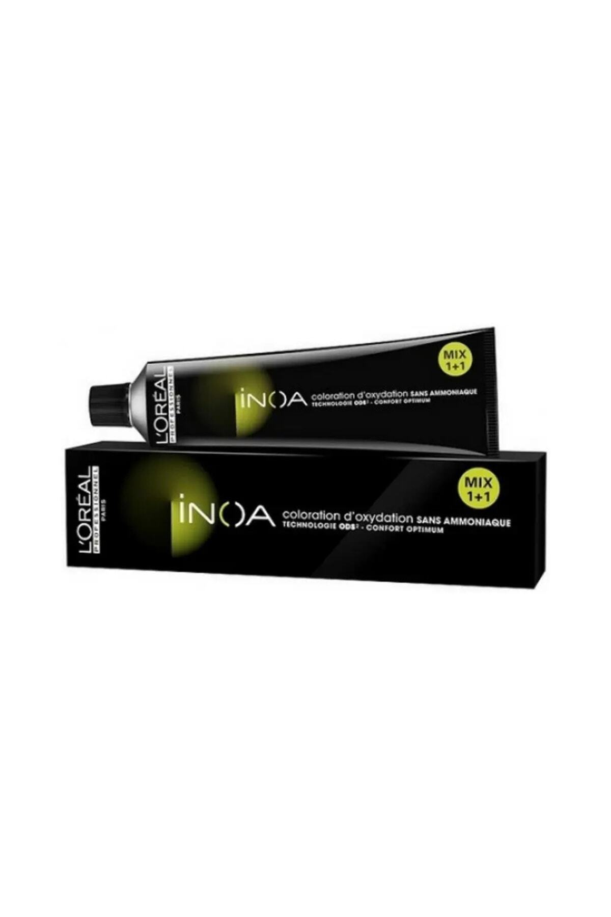 رنگ مو مردانه و زنانه INOA 7.8 KUMAL MOKKA AMMONIA مبتنی بر چربی موهای دائمی 60ML L'oreal Professionnel