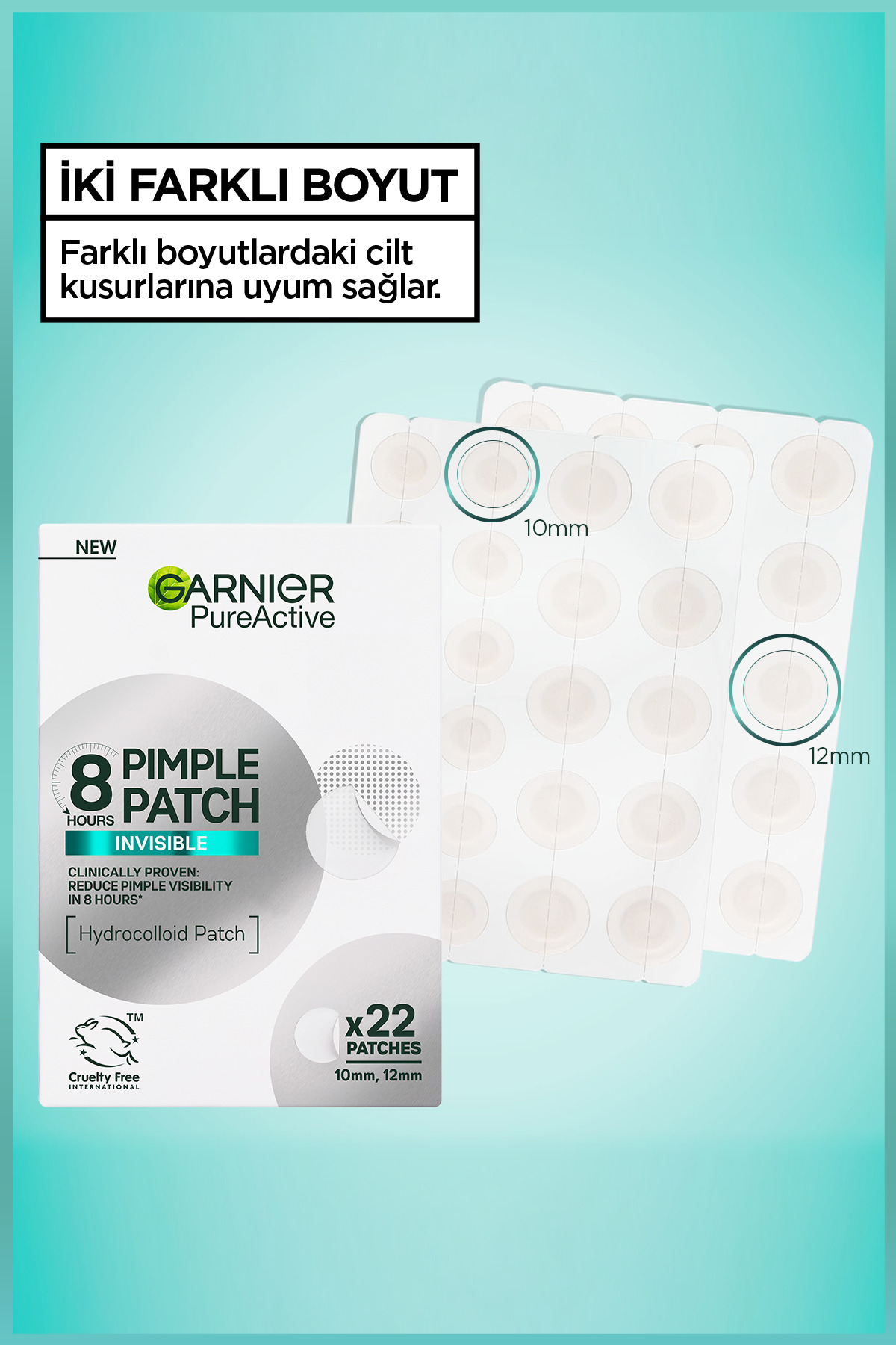 چسب جوش سرسیاه PIMPLE PATCH 22 پین باند هیدروکلوئید ضد آکین Garnier