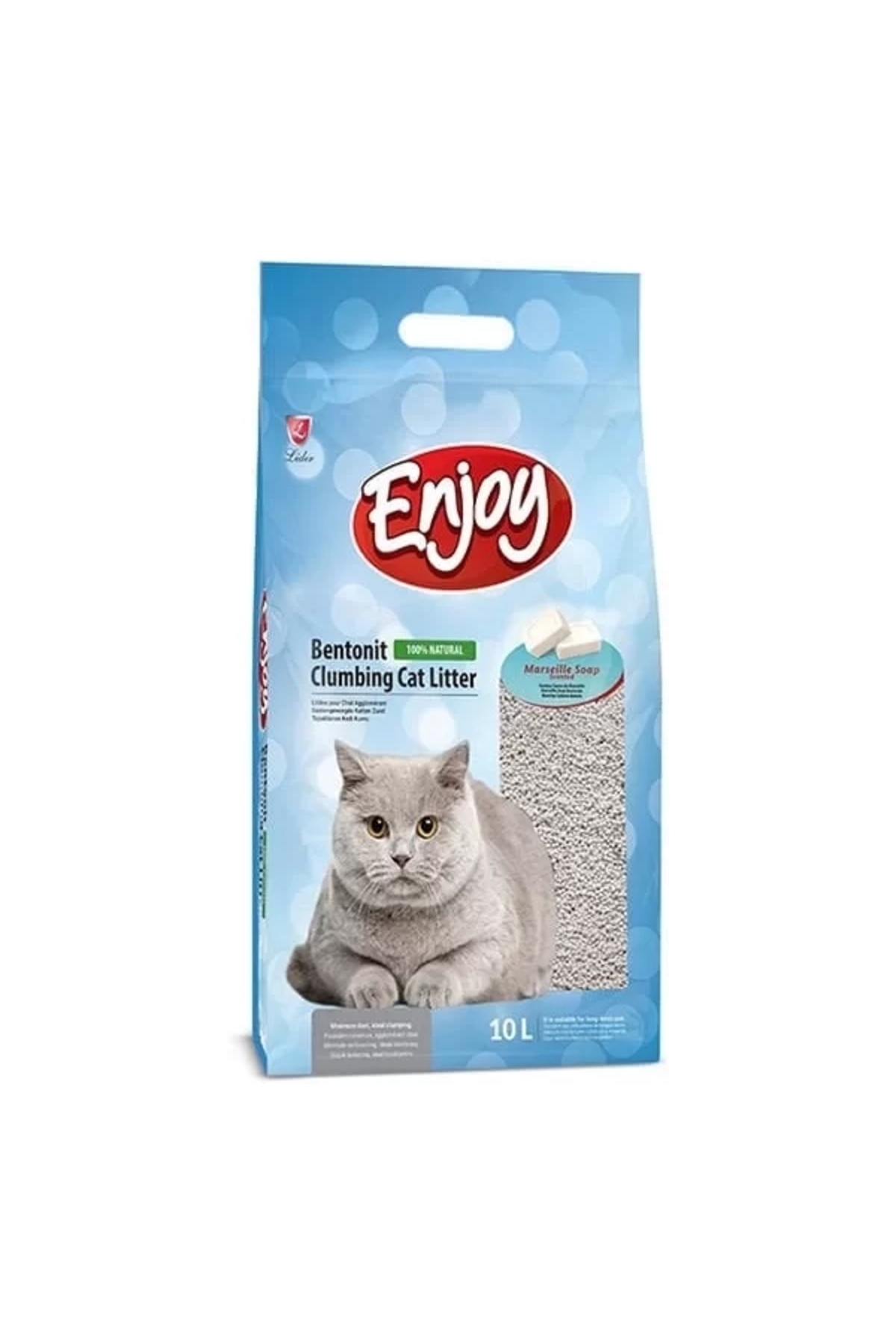 خاک گربه بنتونیتی طبیعی کلامپ‌شونده انجوی Enjoy، ۱۰ لیتری