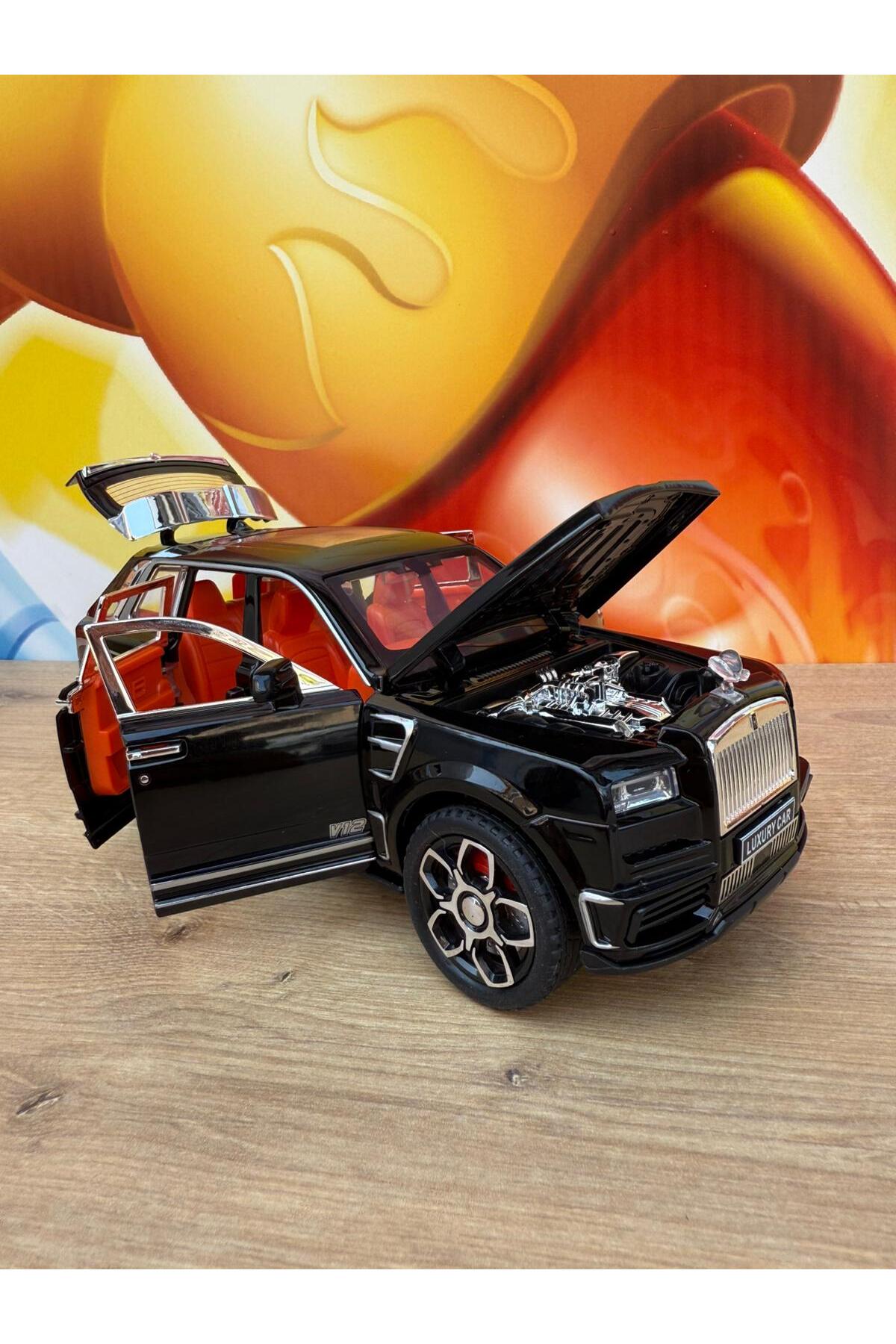 مدل خودرو ROLLS ROYCE PHARMNE TRIM DIE CAST SUV با صدا و کاپوت درب نوری باز می شود اورجینال scntoys