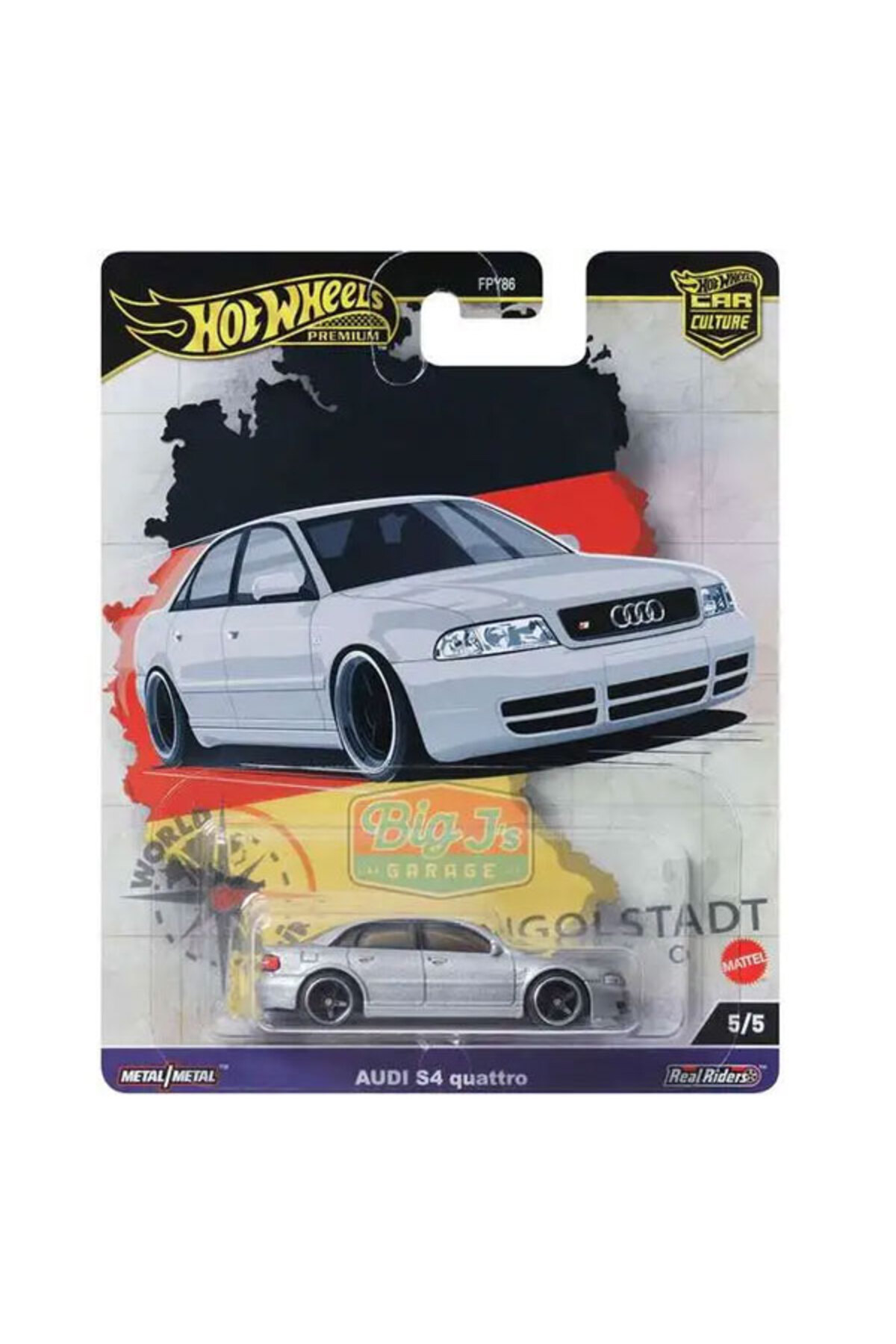 ماشین اسباب بازی کشت اتومبیل ممتاز AUDI S4 QUATTRO HRV81 هات ویلز اورجینال HOT WHEELS