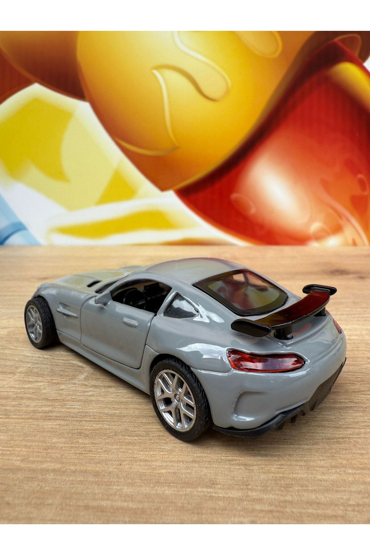 مدل خودرو MERCEDES AMG GTR COLLECTION METAL CAR 12CM ماشین لوکس خاکستری DIECAST اورجینال scntoys