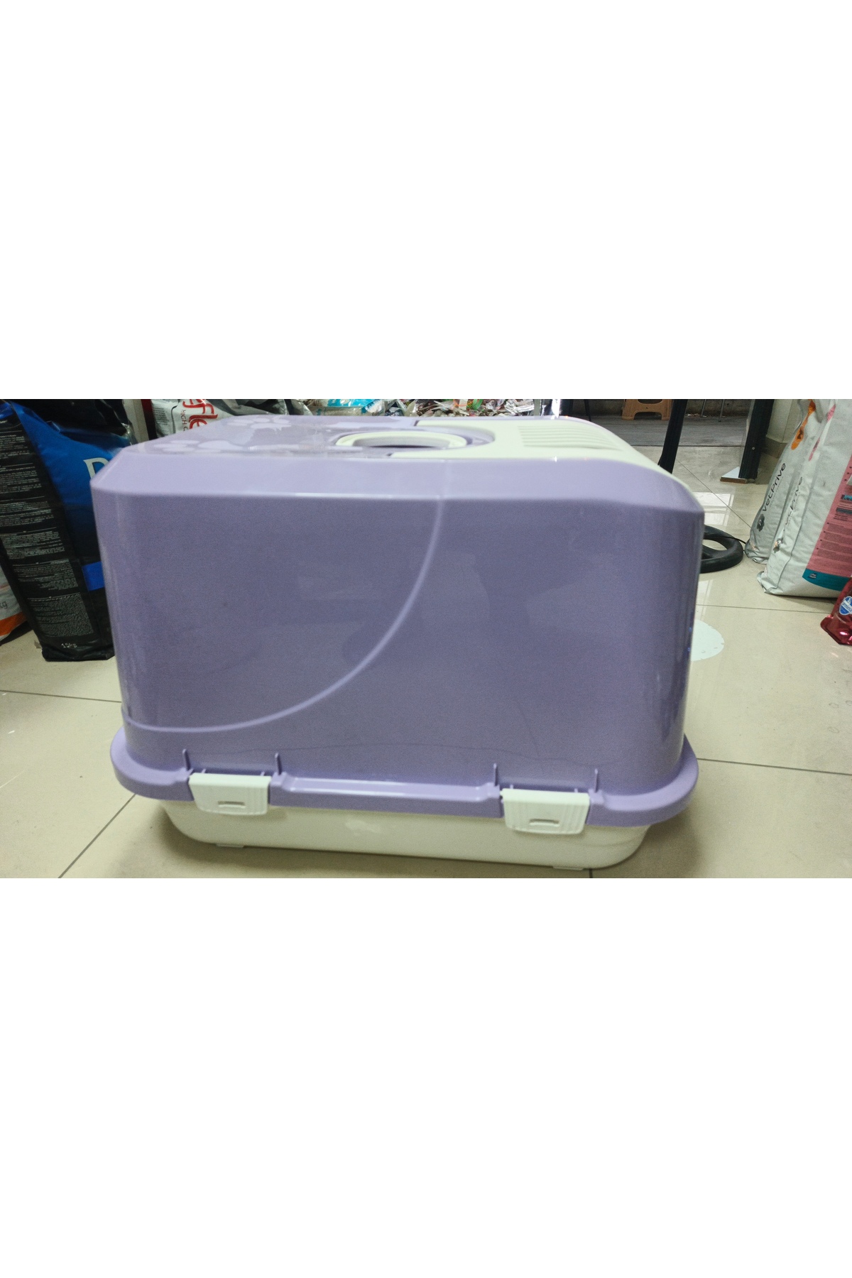توالت گربه جامبو سرپوشیده پت‌شاپ Petshop صورتی