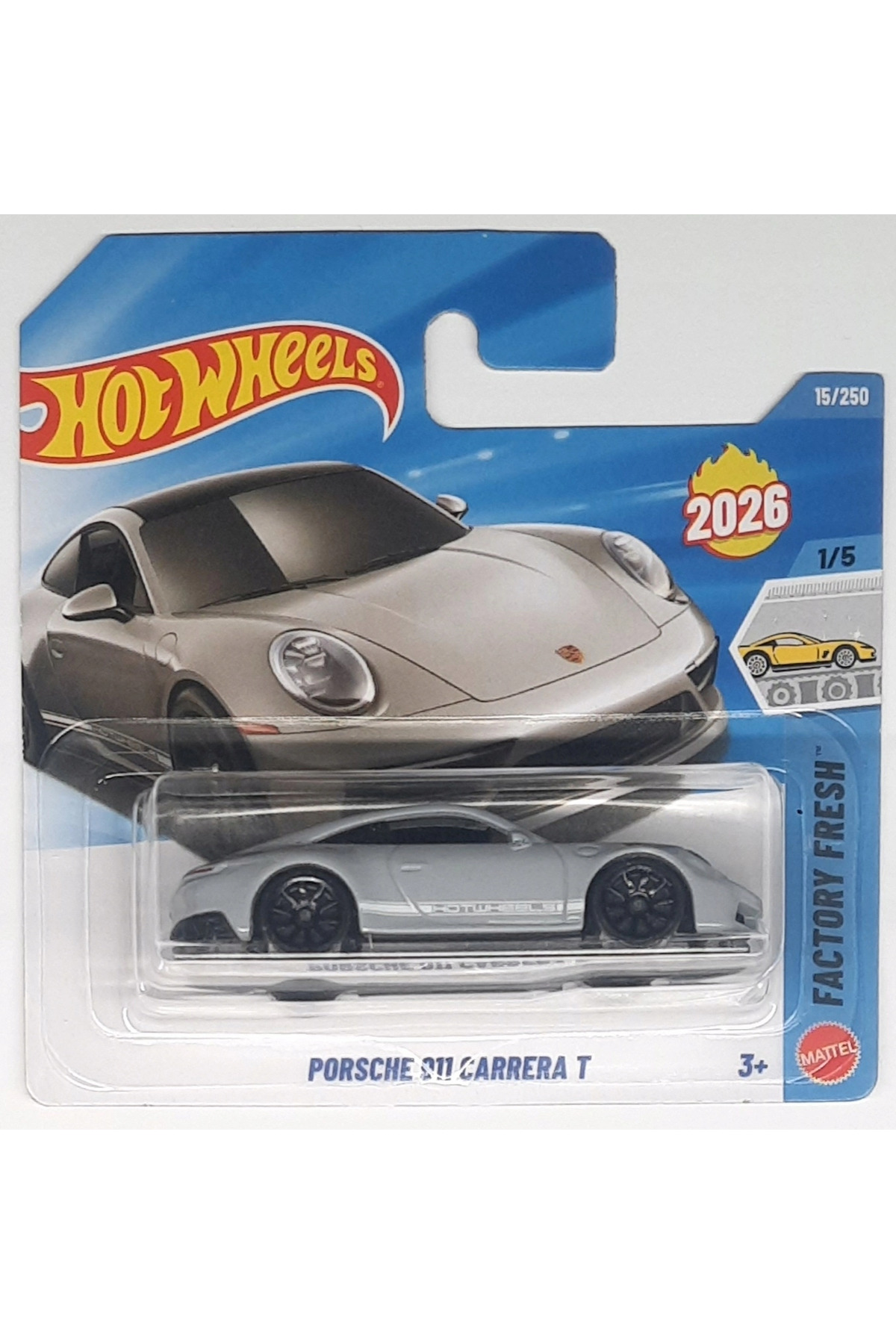 اسباب بازی های دیگر HOTWHEELS PORSCHE 911 CARRERA T 2026 SERIES 1 64 SCALE از ترکیه HOT WHEELS
