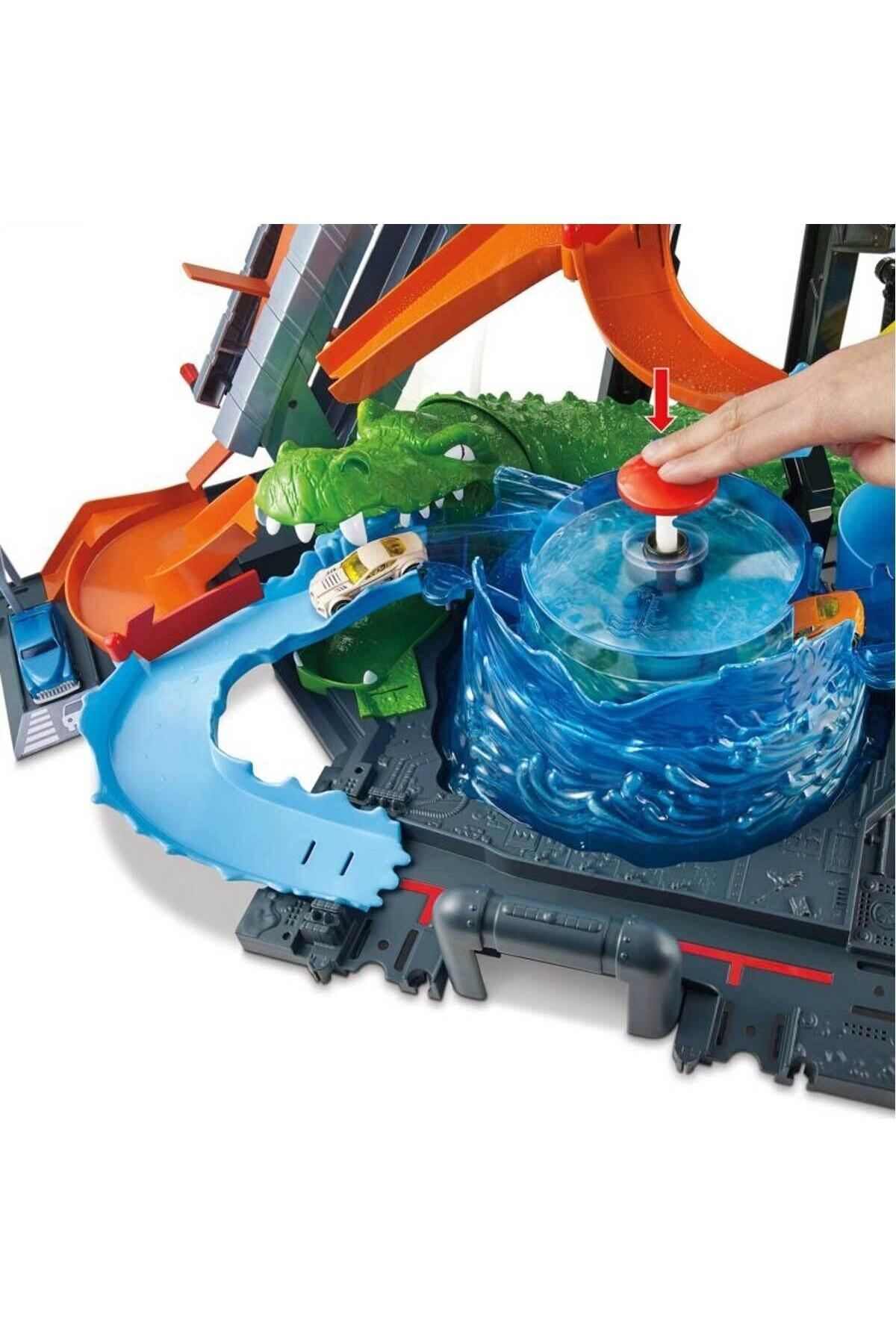 ماشین اسباب بازی اتومبیل هایی که تمساح رنگ را تغییر می دهند FTB67 هات ویلز اورجینال HOT WHEELS