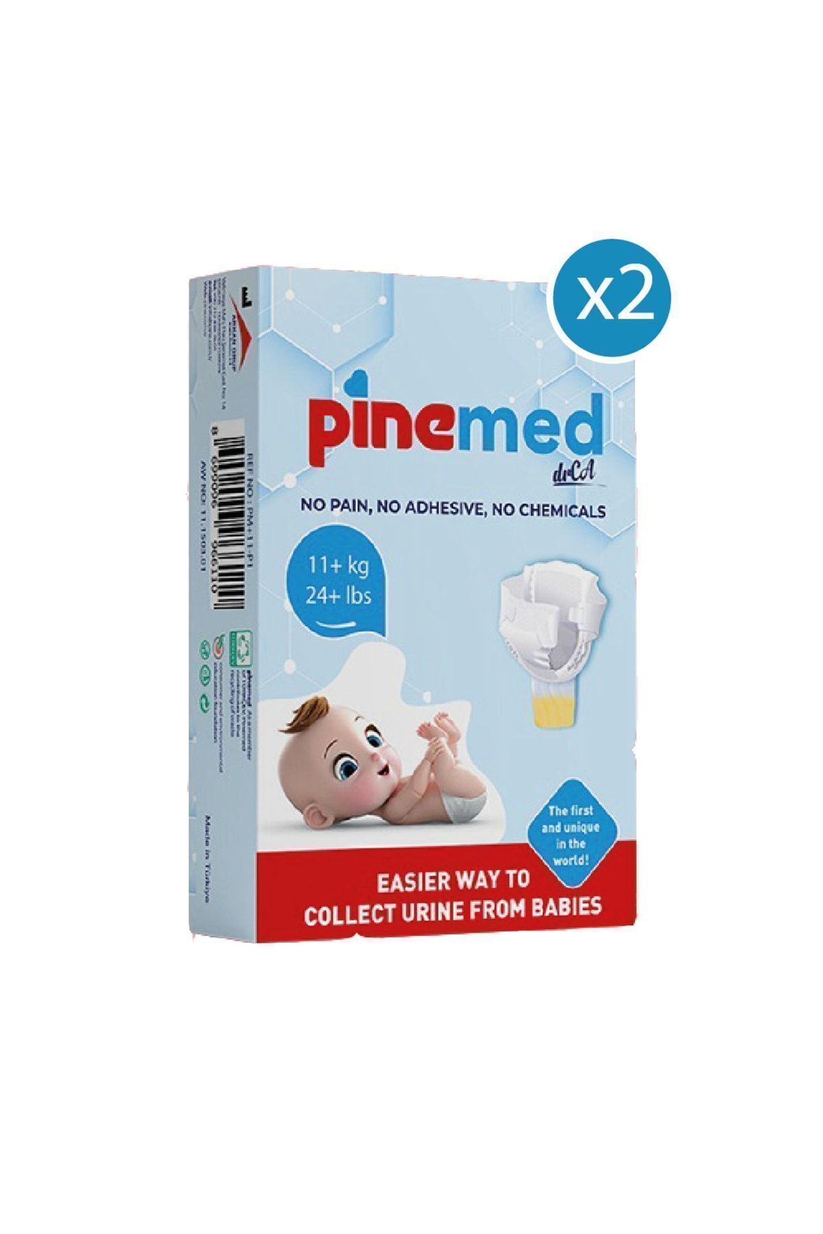پوشک بچه پارچه جمع آوری ادرار 11+ کیلوگرم 2 محصول کمپین اورجینال PİNEMED