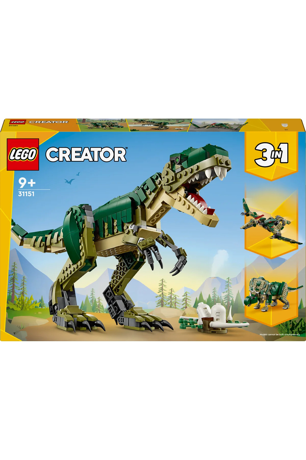 لگو و اسباب بازی های ساخت محور ® CREATOR 3 IN 1 T. REX 31151 – مجموعه ساختمان خلاقانه مدل دایناسور برای 9+ 626P از ترکیه LEGO