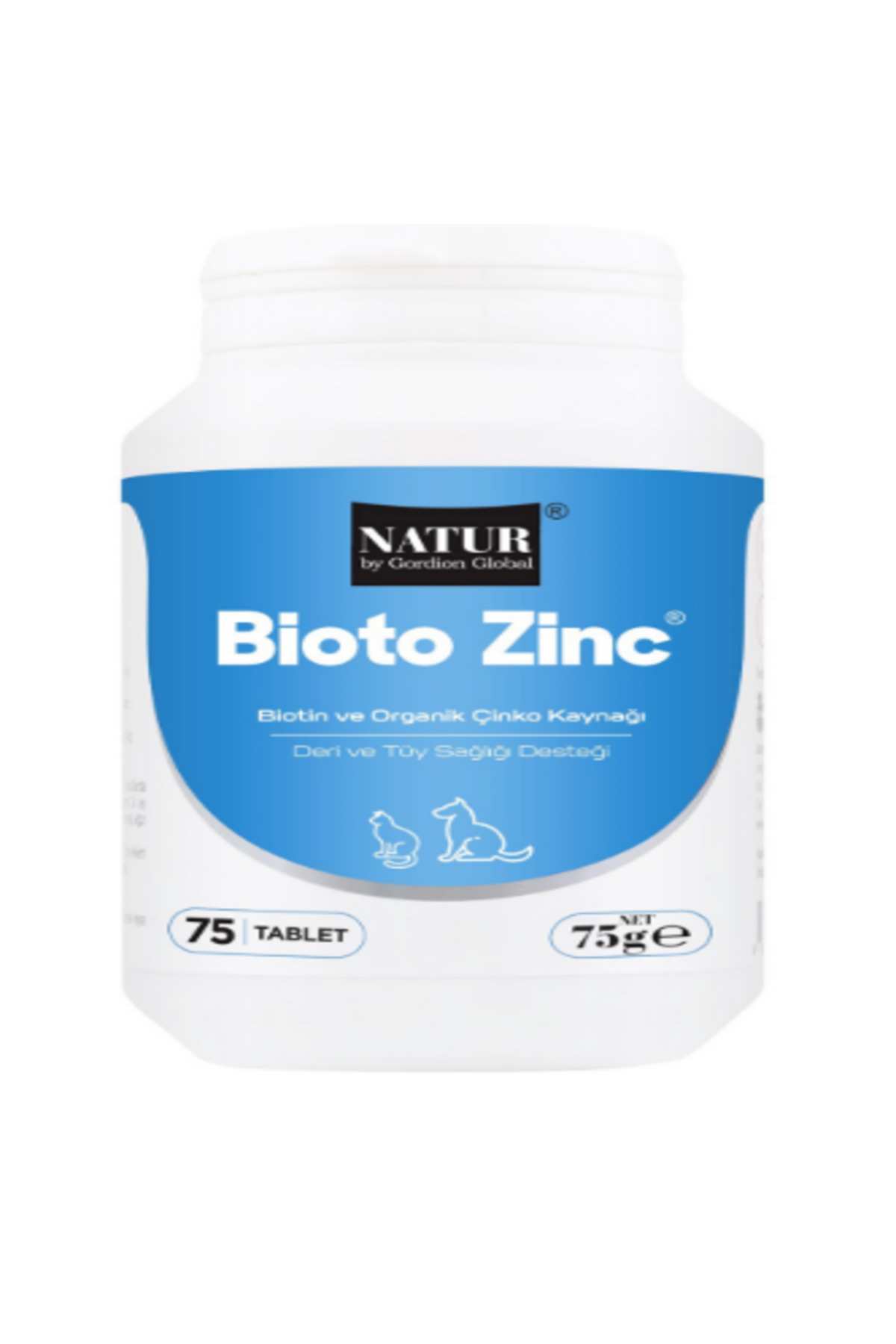 مکمل قرصی گربه و سگ ناتور Natür Bioto Zinc، ۷۵ قرص زینک و بیوتین برای پیشگیری از ریزش مو