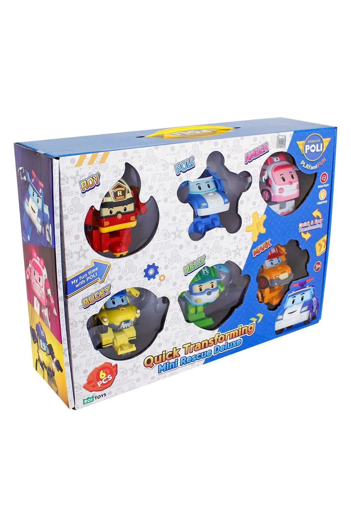 ماشین اسباب بازی ROBOCAR POLI QUICK TRANSFORMING MINI RESCUE DELUXE TOYFEST