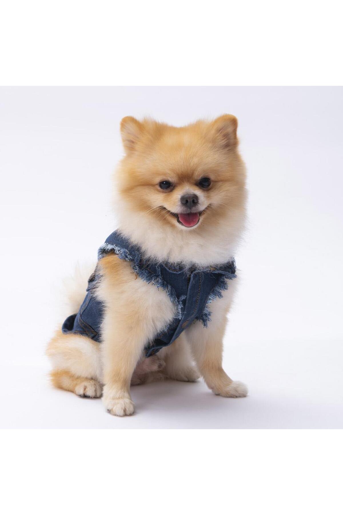 جلیقه جین سگ پاوستار Pawstar، آبی تیره، مدل 22101