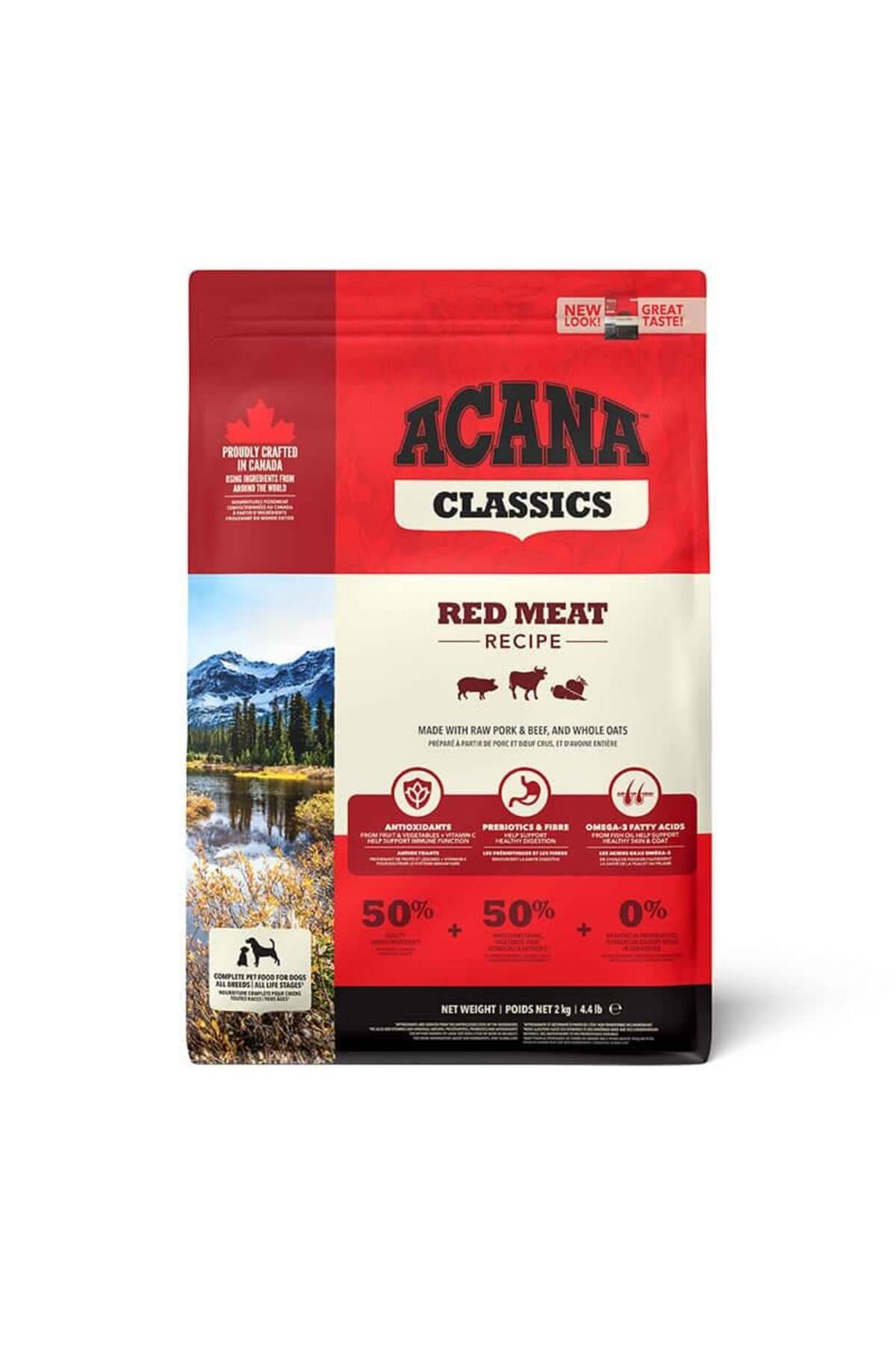 غذای خشک سگ آکانا Acana Classic Red Meat با گوشت بره و گاو، کم‌غله