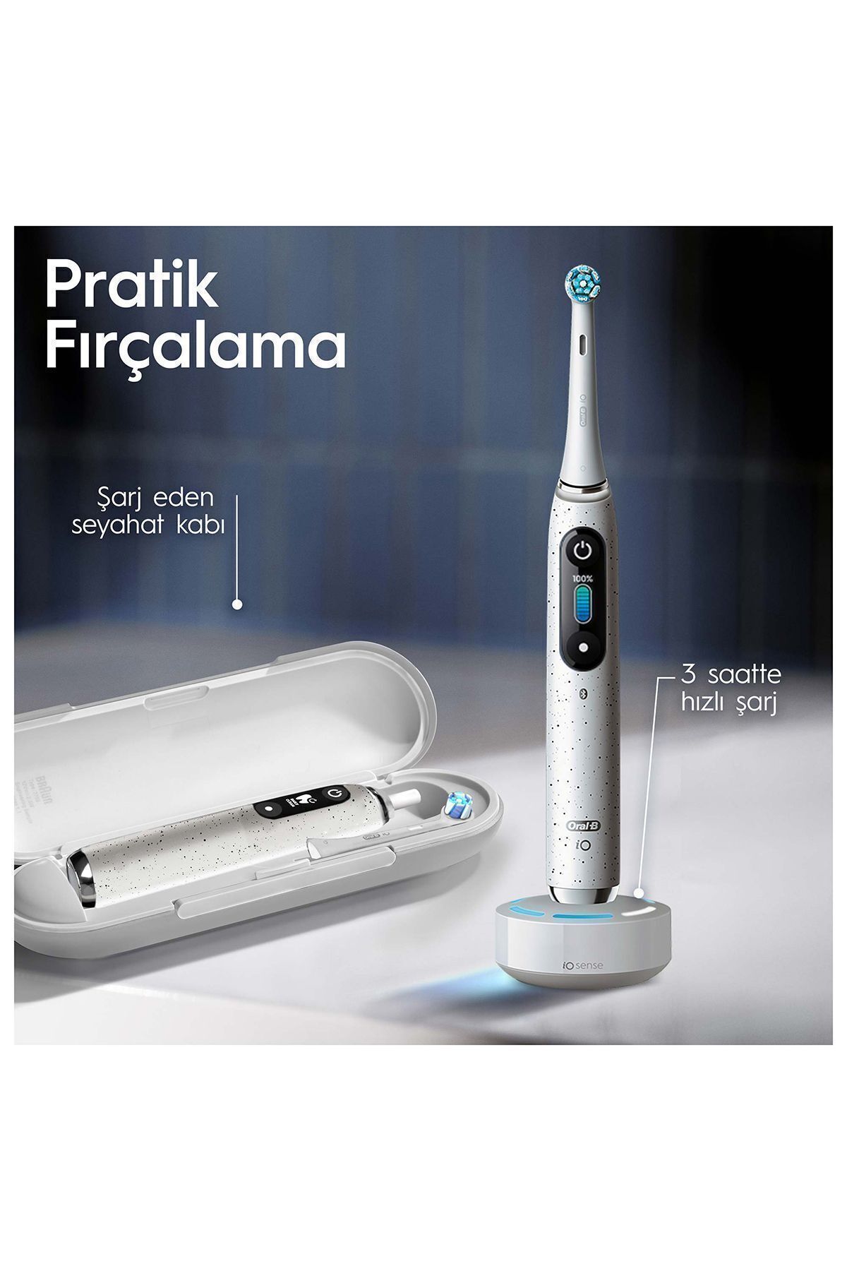 Oral-B مسواک شارژی IO 10 رنگ سفید ستاره‌ای