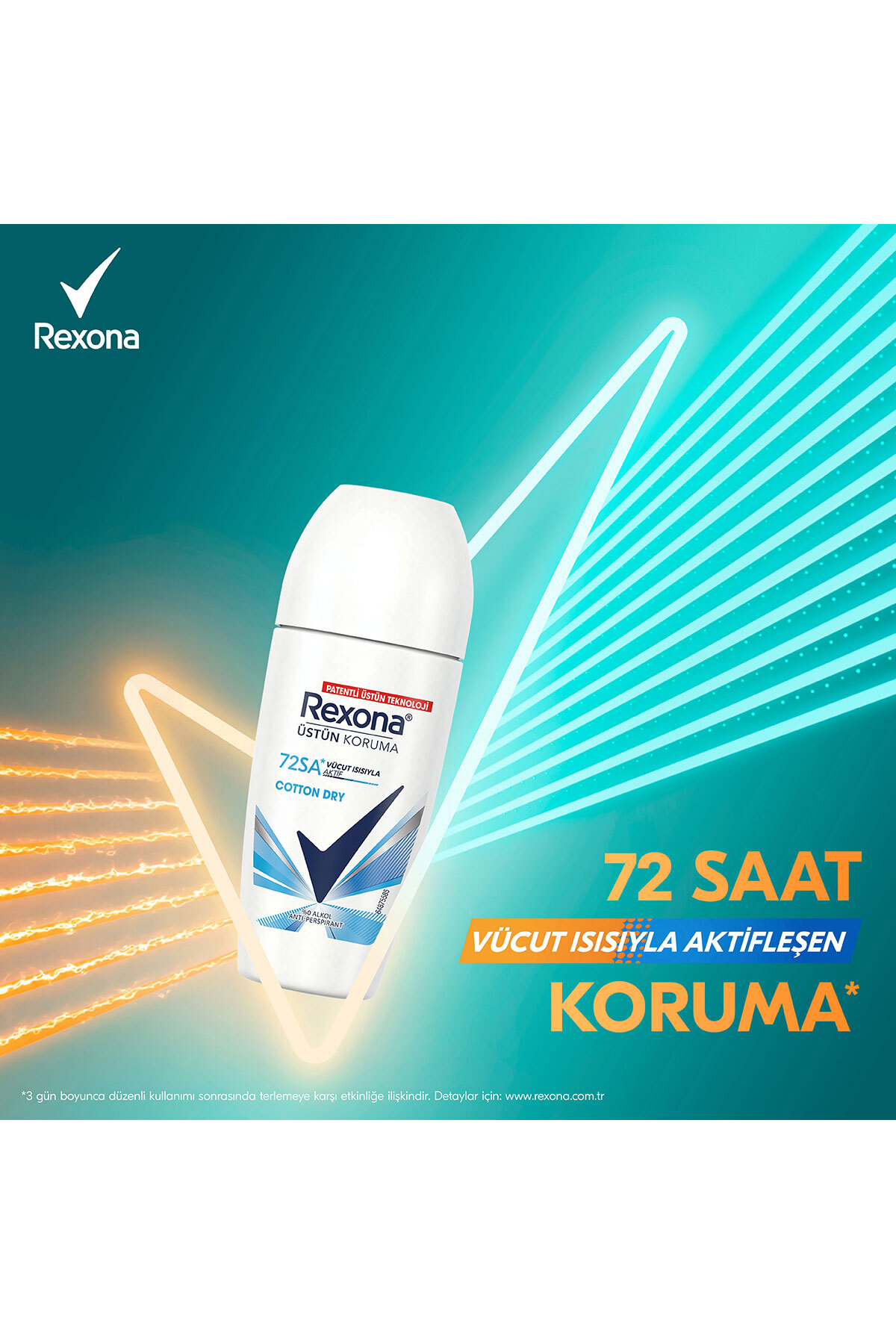 ست مراقبت پوست محافظ سوپریور دئودورانت زنانه رول آن پنبه خشک 50 میل Rexona