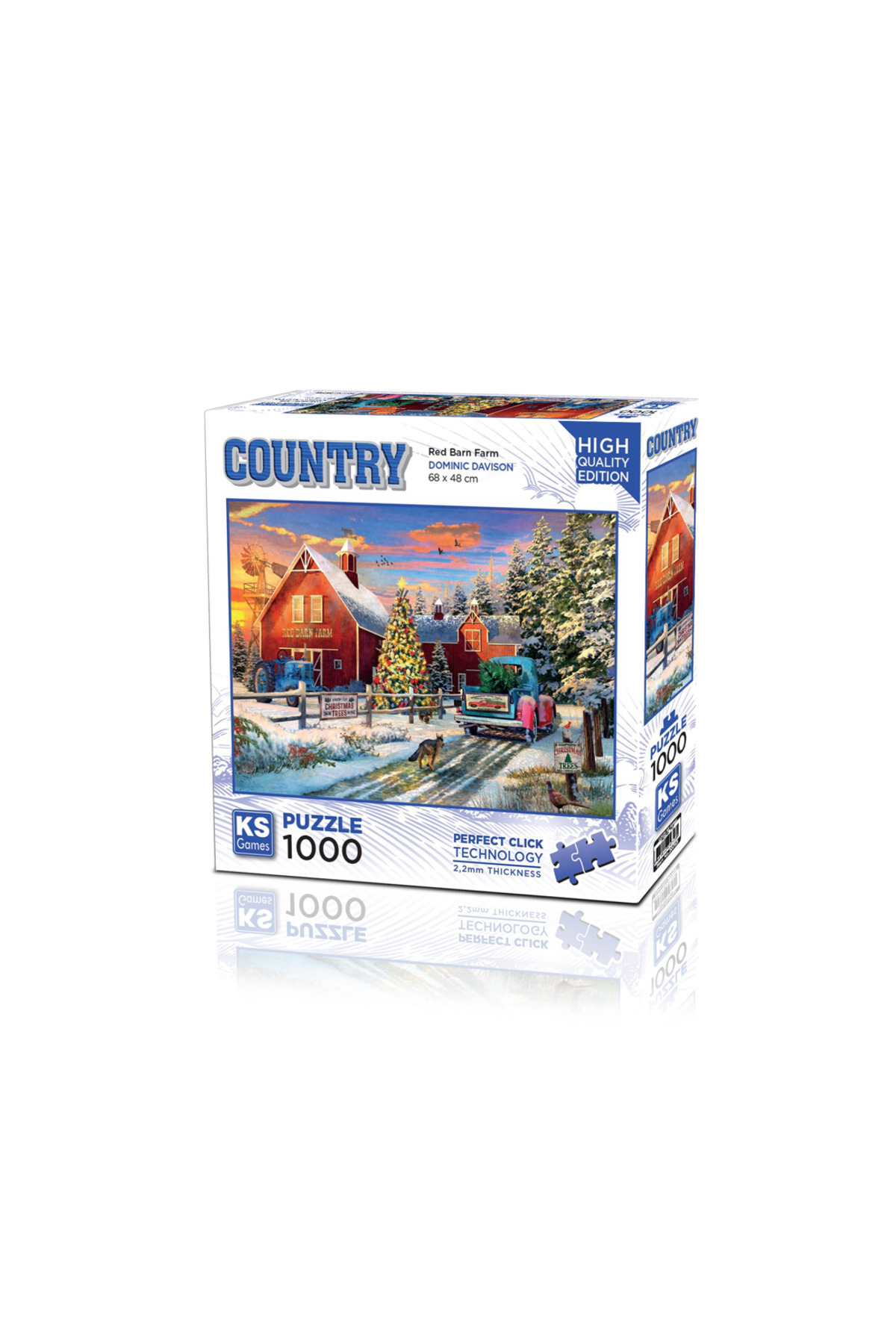 پازل PUZZLE 1000 RED BARN FARM از ترکیه Ks Games