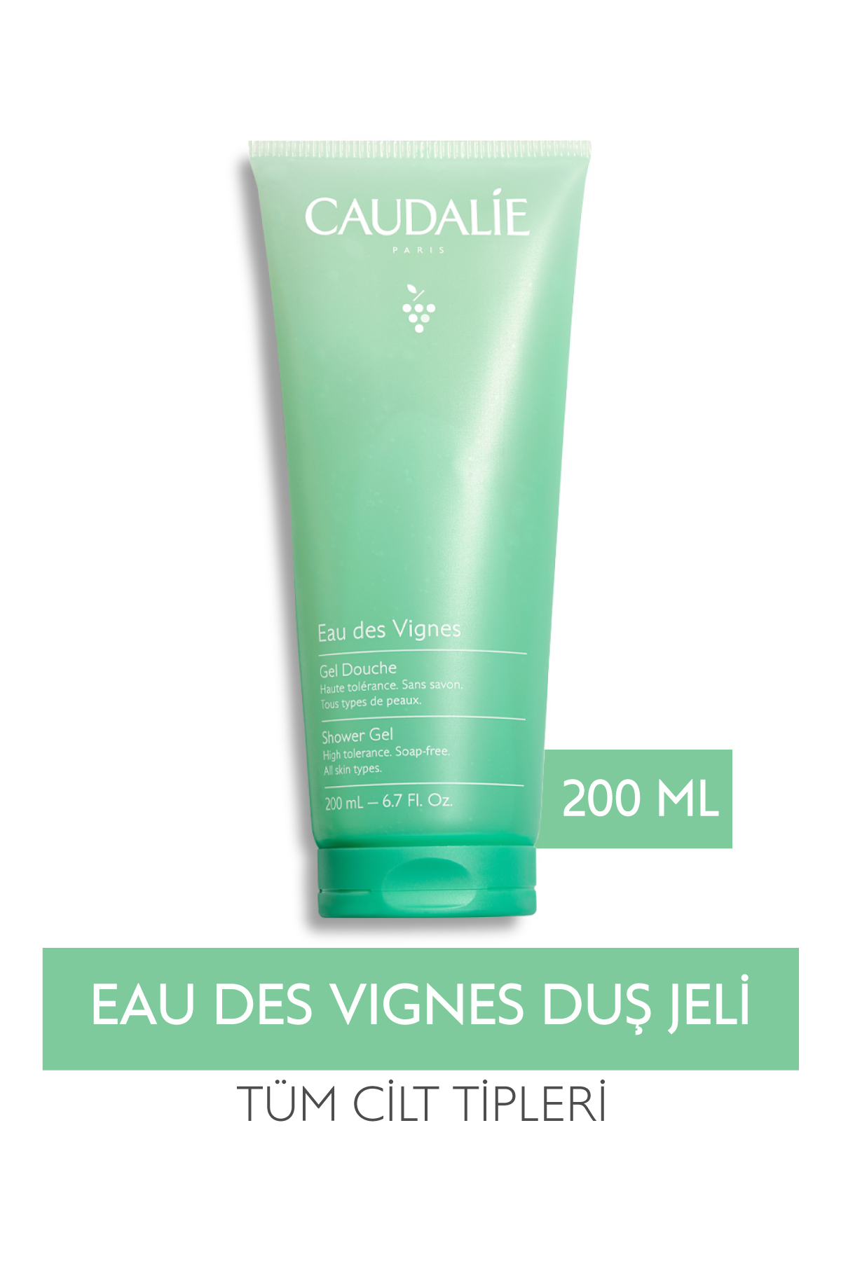 Caudalie ژل شوینده بدن Eau des Vignes حاوی  آب انگور 200 میل
