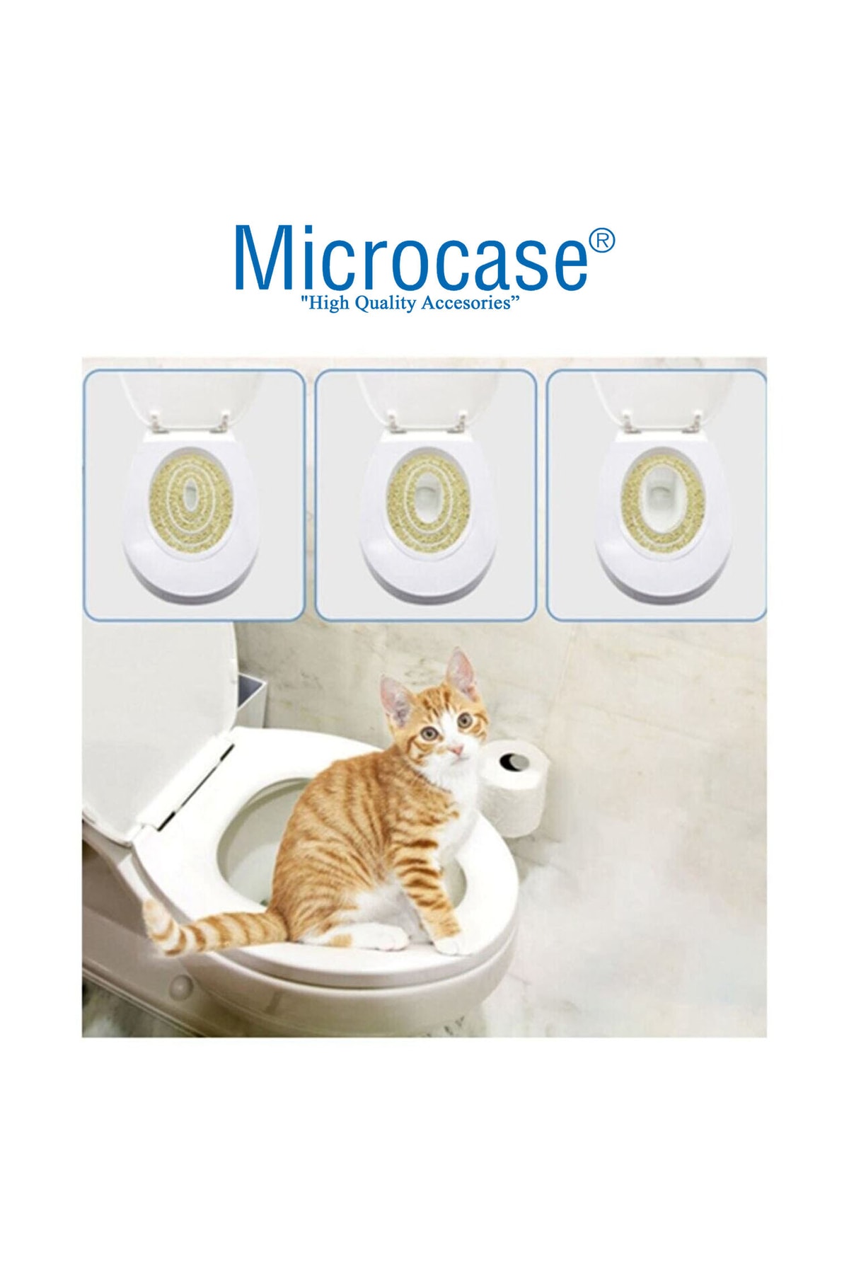 ست آموزش توالت گربه میکروکیس Microcase مدل Al3229 سفید