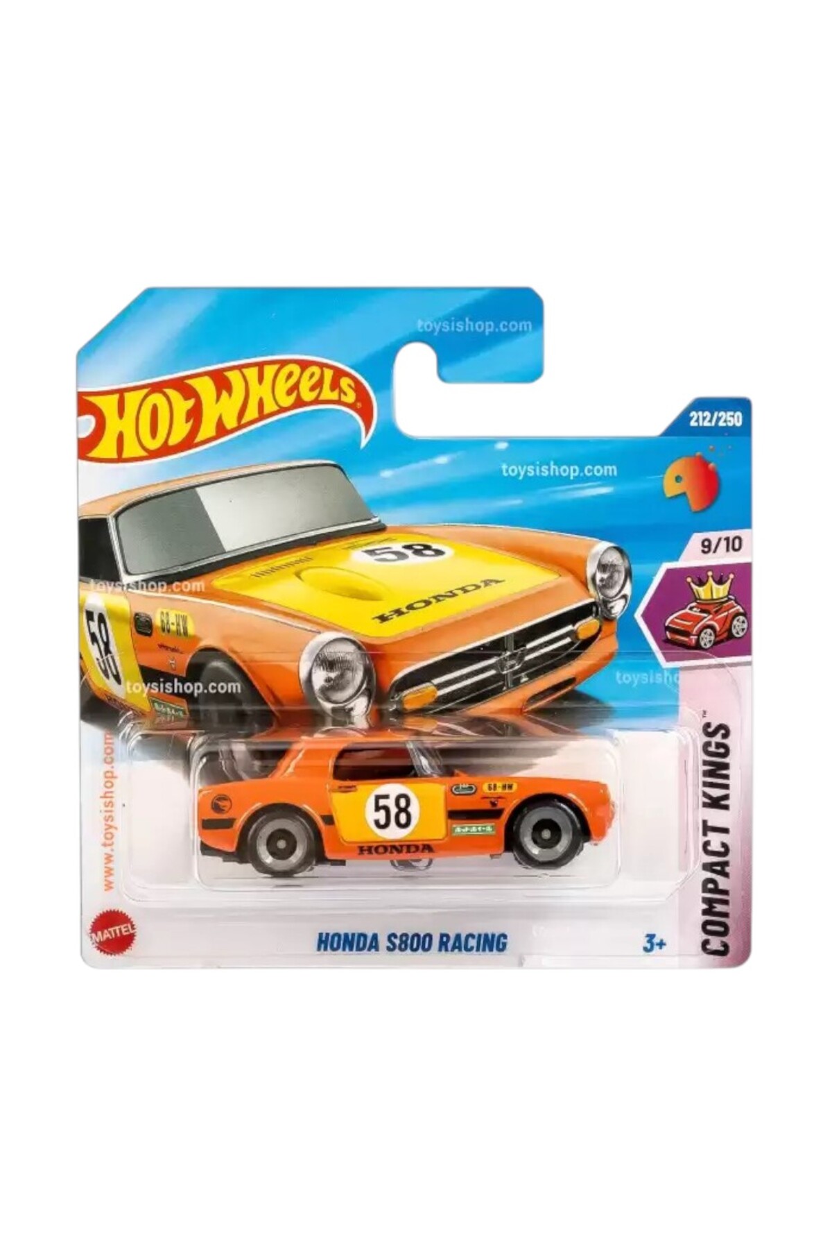 ماشین اسباب بازی HONDA S800 RACING COMPACT KINGS JBC30 HOT WHEELS