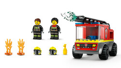 مجموعه ساختنی کامیون آتش‌نشانی نردبانی لگو LEGO سیتی City مدل 60463، ۸۲ قطعه، حداقل ۴ سال