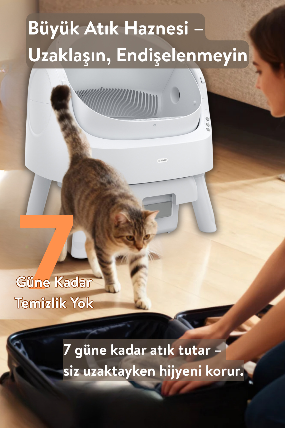 ظرف خاک اتوماتیک گربه پت‌پیوت PetPivot Autoscooper 11