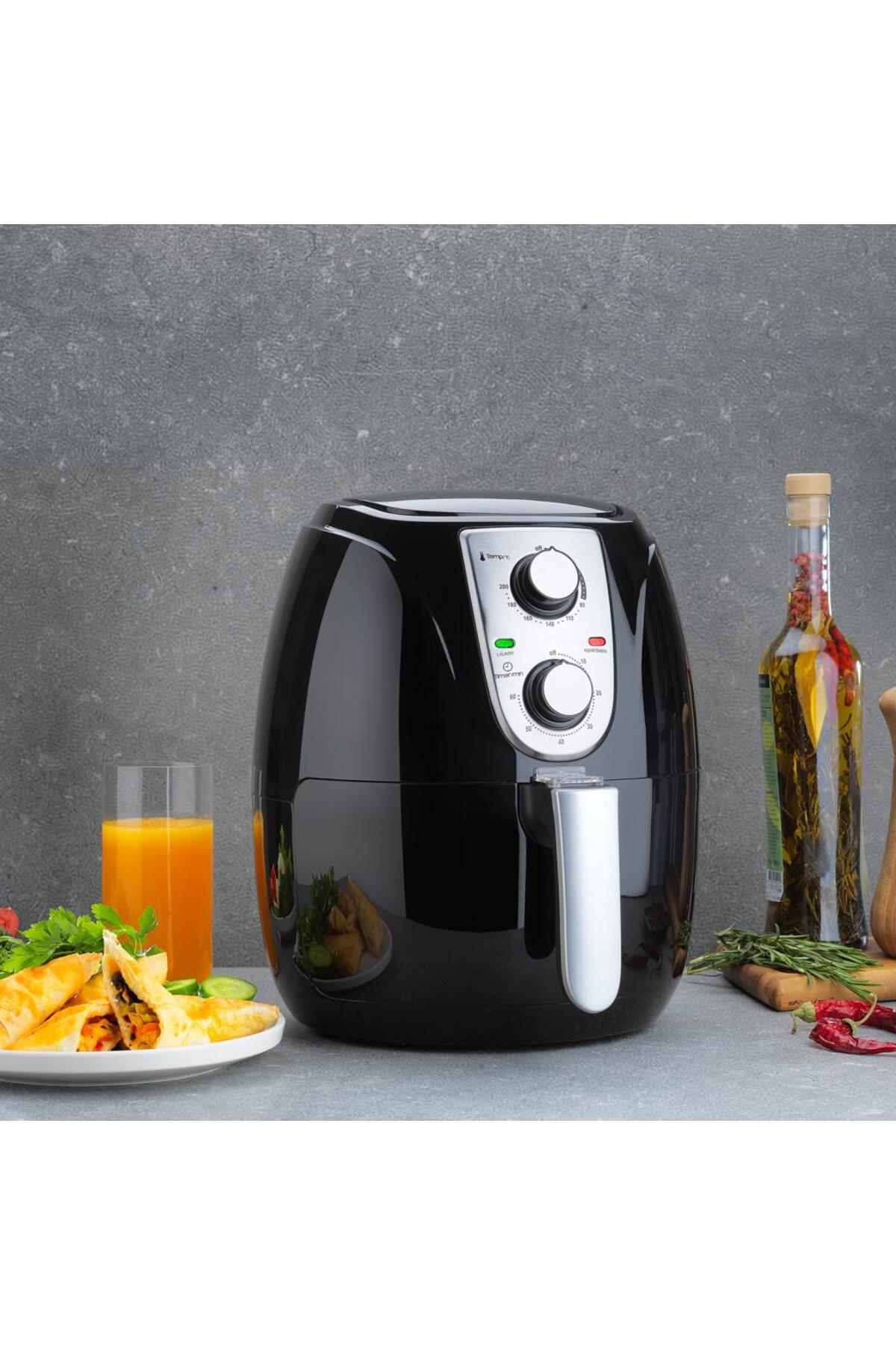 سرخ کن THERMOCHEF SMART AIRFRYER FRYER AIR HOT مشکی اورجینال Schafer