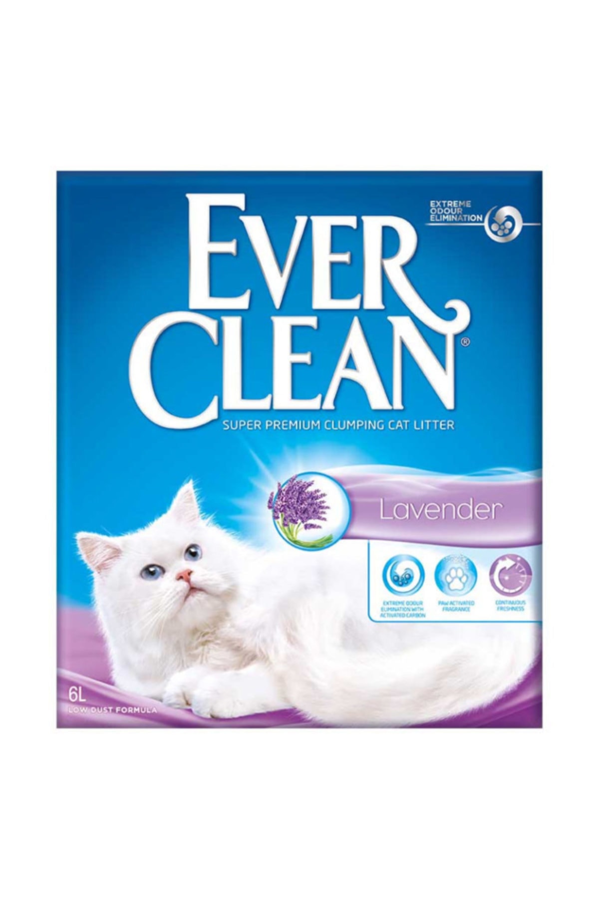خاک گربه کلوخه‌شونده با رایحه اسطوخودوس، ۱۰ لیتری اور کلین Ever Clean