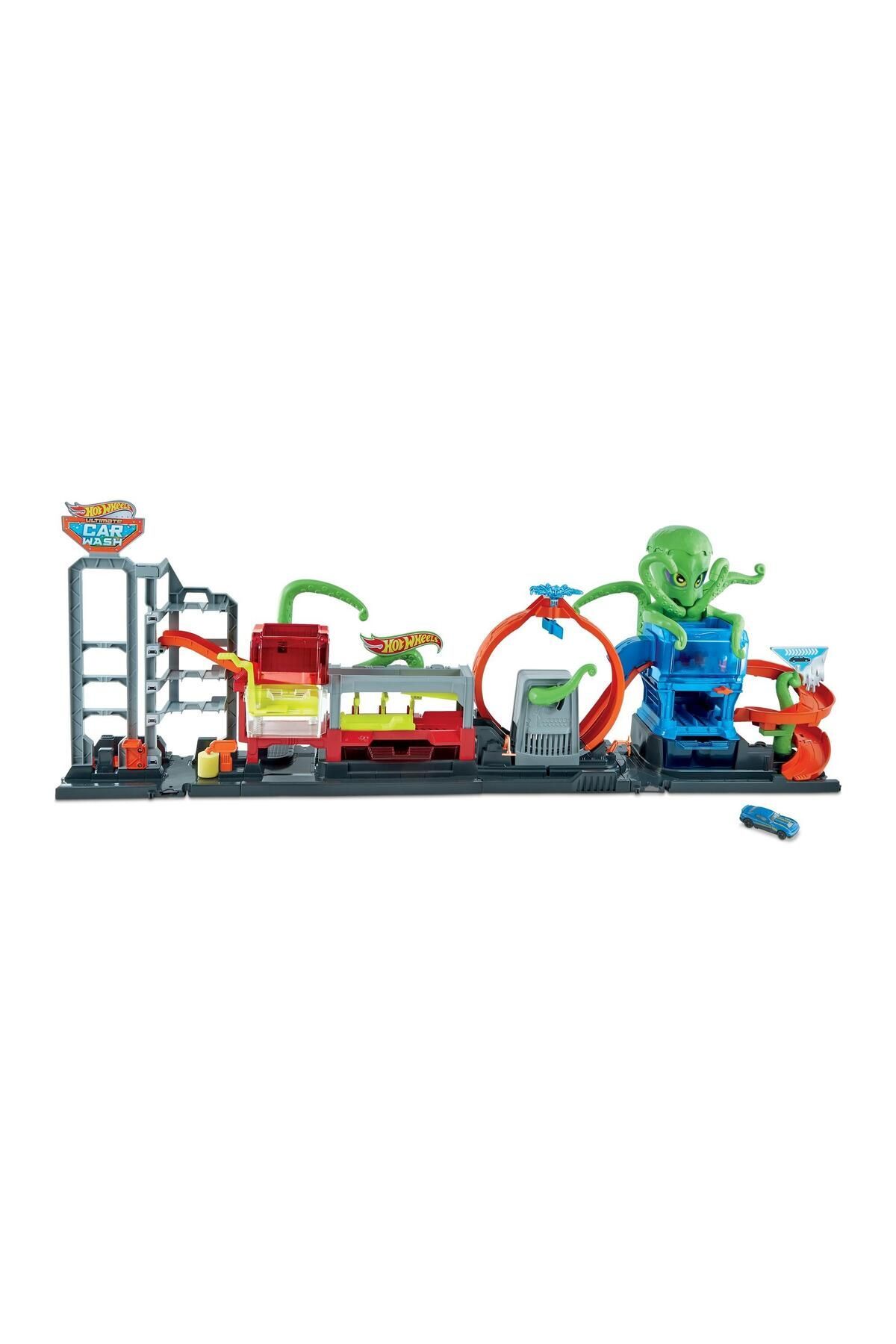 ماشین اسباب بازی SET شستشوی اتومبیل با هشت پا غول پیکر | GTT96 هات ویلز اورجینال HOT WHEELS