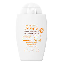 ضدآفتاب مینرال فلوئید اون Avene SPF 50+ مناسب پوست حساس، فوق‌سبک، ۴۰ میلی‌لیتر