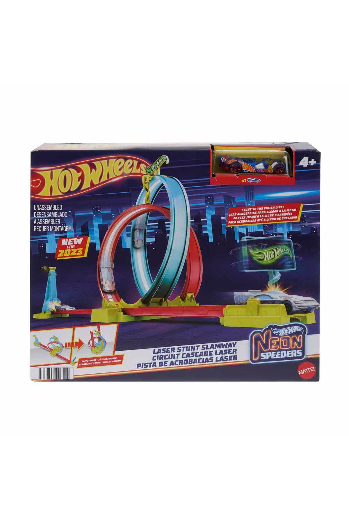 ماشین اسباب بازی ست مسابقه نئون ریس HOT WHEELS DOUBLE CIRCLE RACING HPC05 Sunman