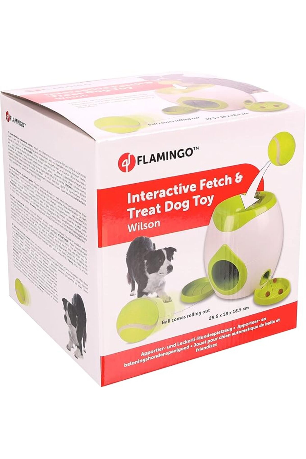 اسباب‌بازی سگ برای پرتاب و گرفتن توپ تنیس Wilson فلامینگو Flamingo سفید
