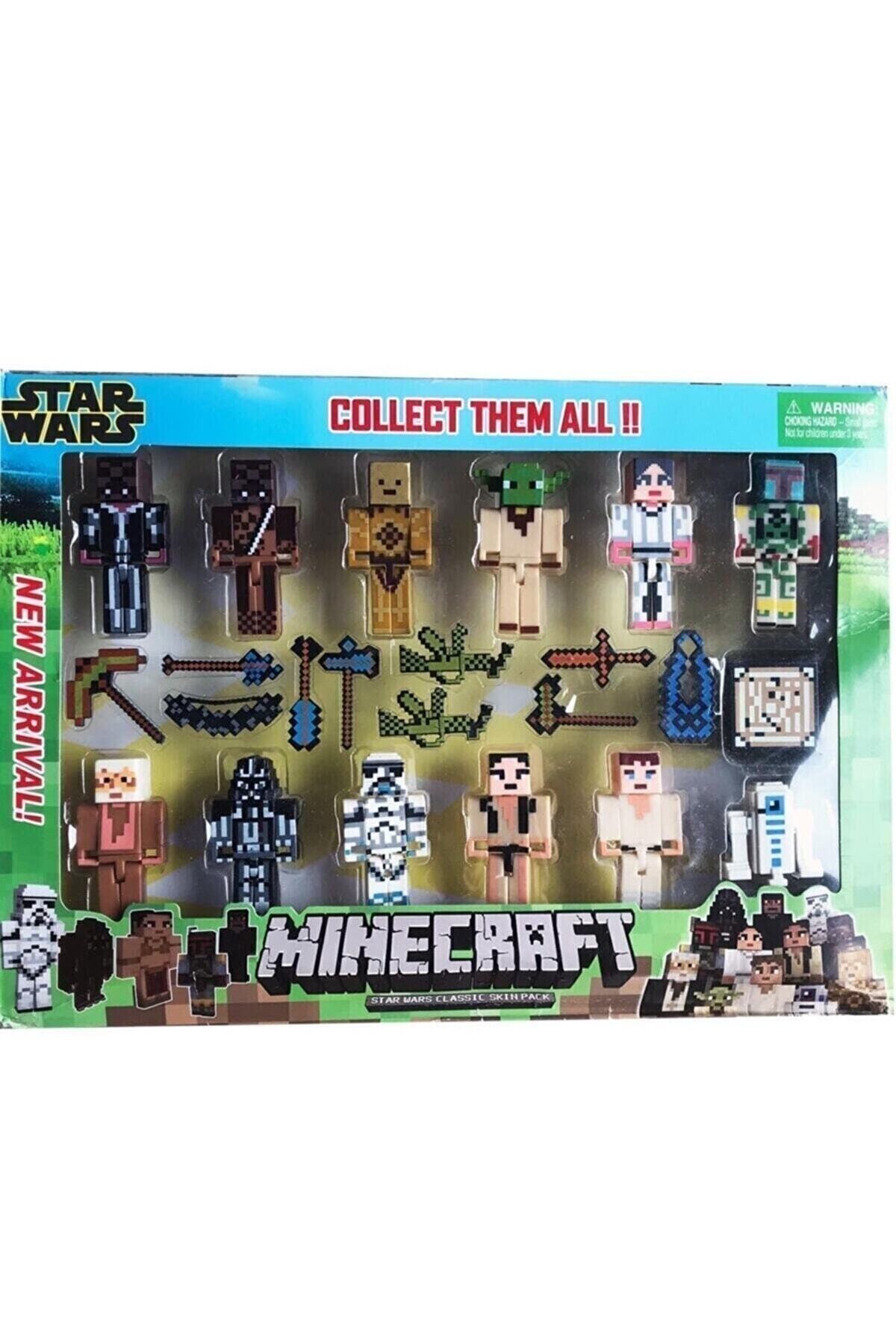 اسباب بازی های فیگور شخصیت سری اسباب‌بازی‌های مانند MINECRAFT جنگ ستارگان با لوازم جانبی 23 قطعه Brother Toys