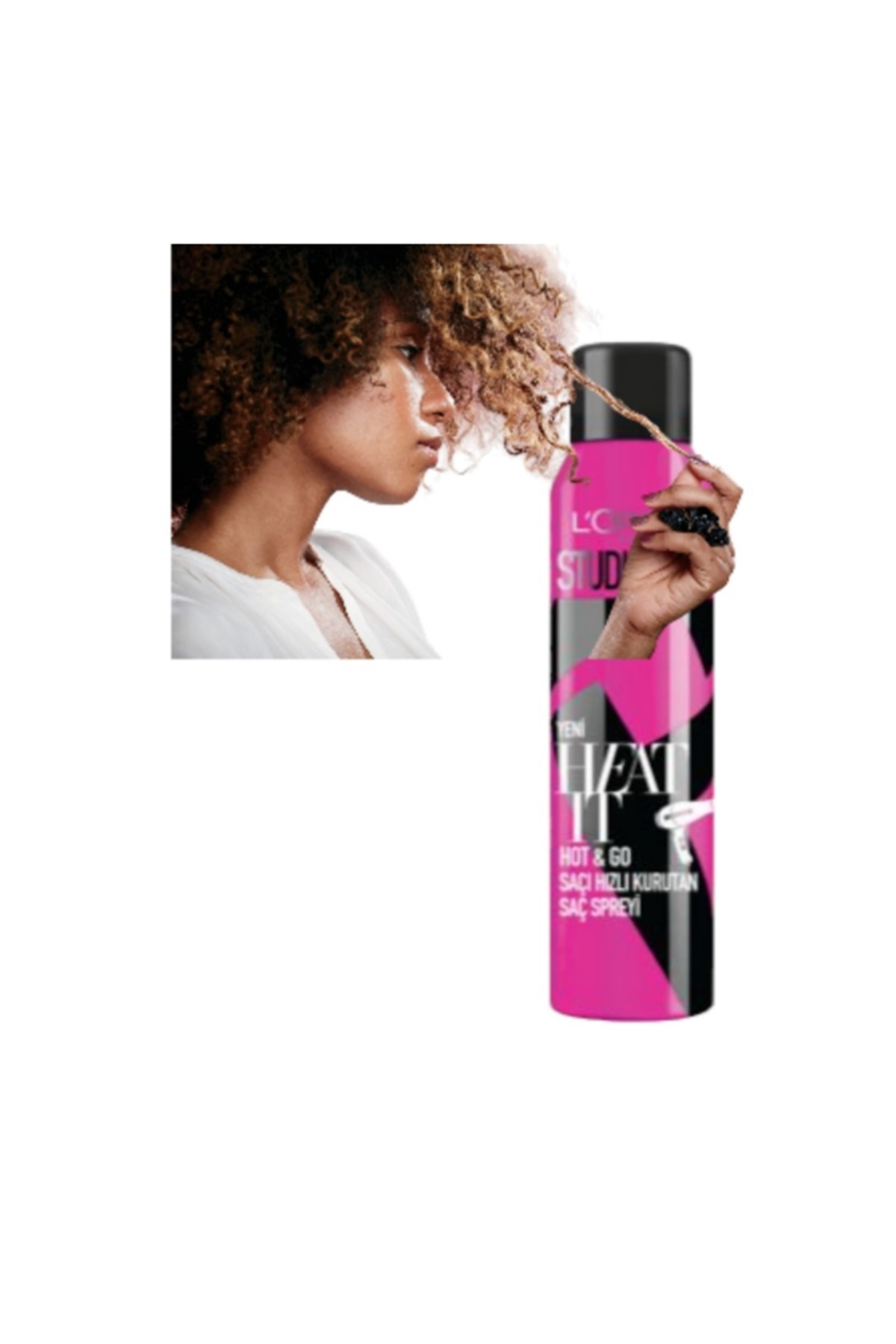 اسپری مو LOREAL PARIS STUDIO PRO HOT AND GO FAST BLOW DRYER SPRAY 150ML L'Oreal Paris