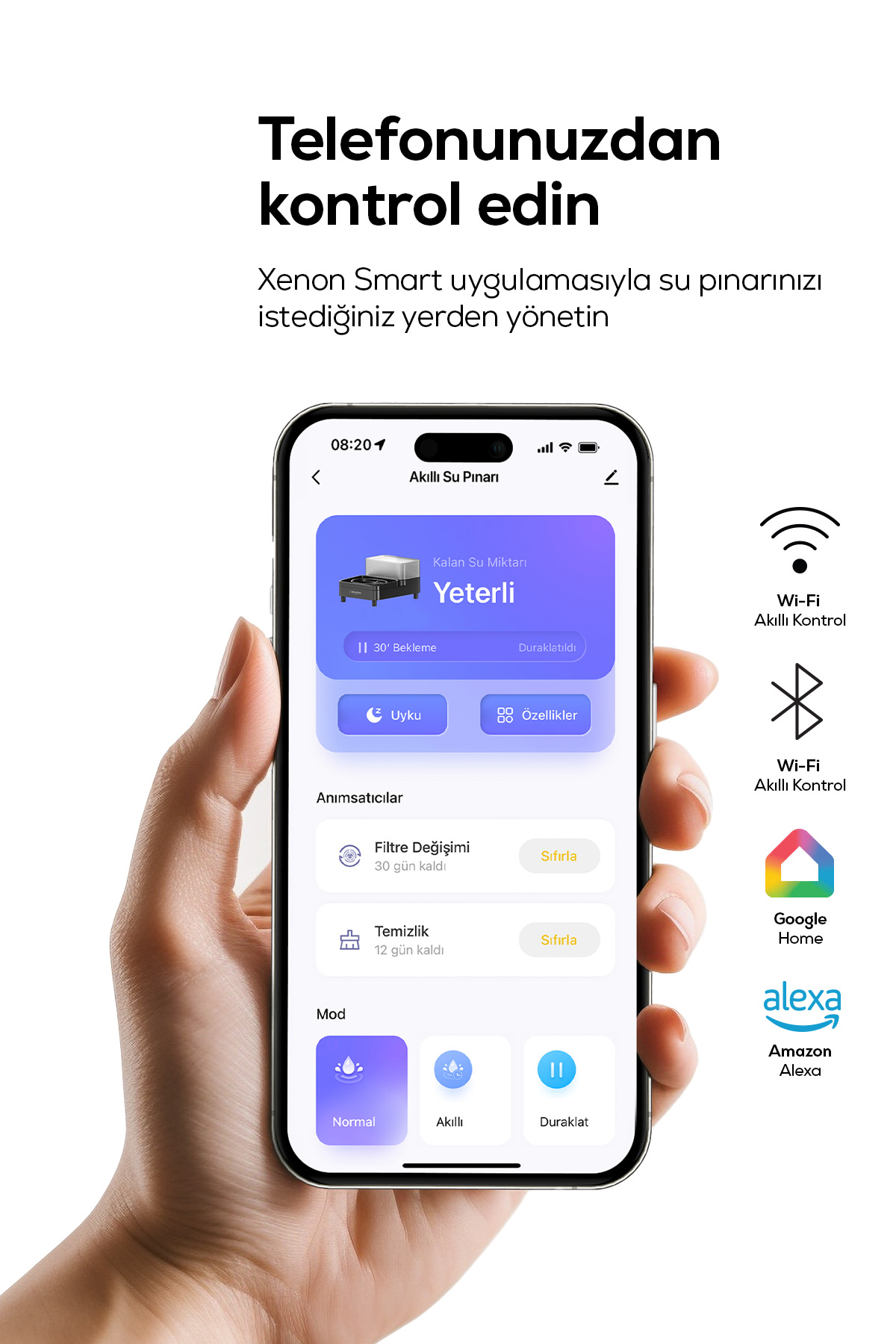 آبخوری فواره‌ای هوشمند گربه و سگ زنون اسمارت Xenon Smart مدل X8656 6.5L