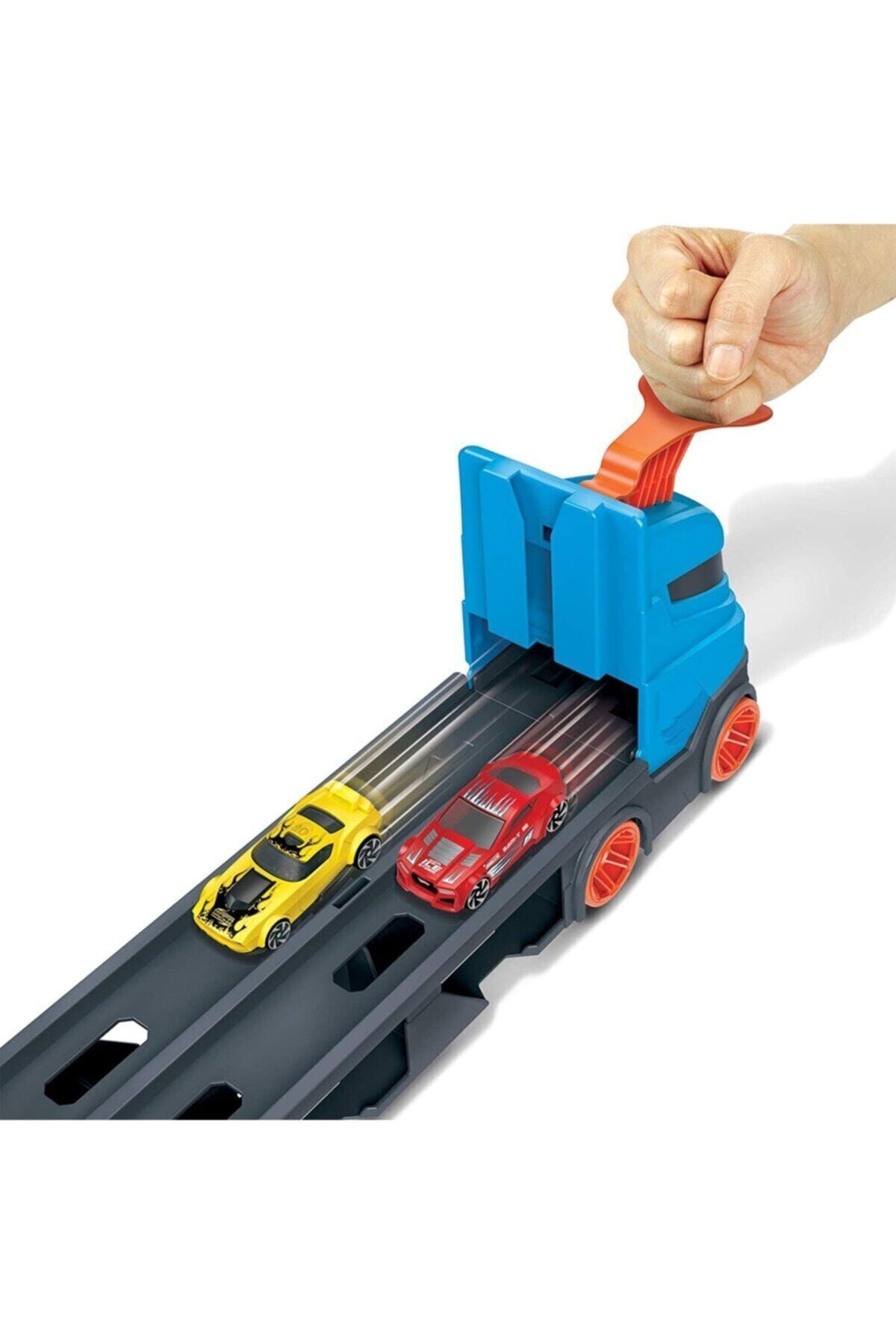 کامیون و ماشین آلات ساختمانی اسباب بازی با پیست سرعت هدیه 3 وسیله نقلیه GVG37 از ترکیه HOT WHEELS