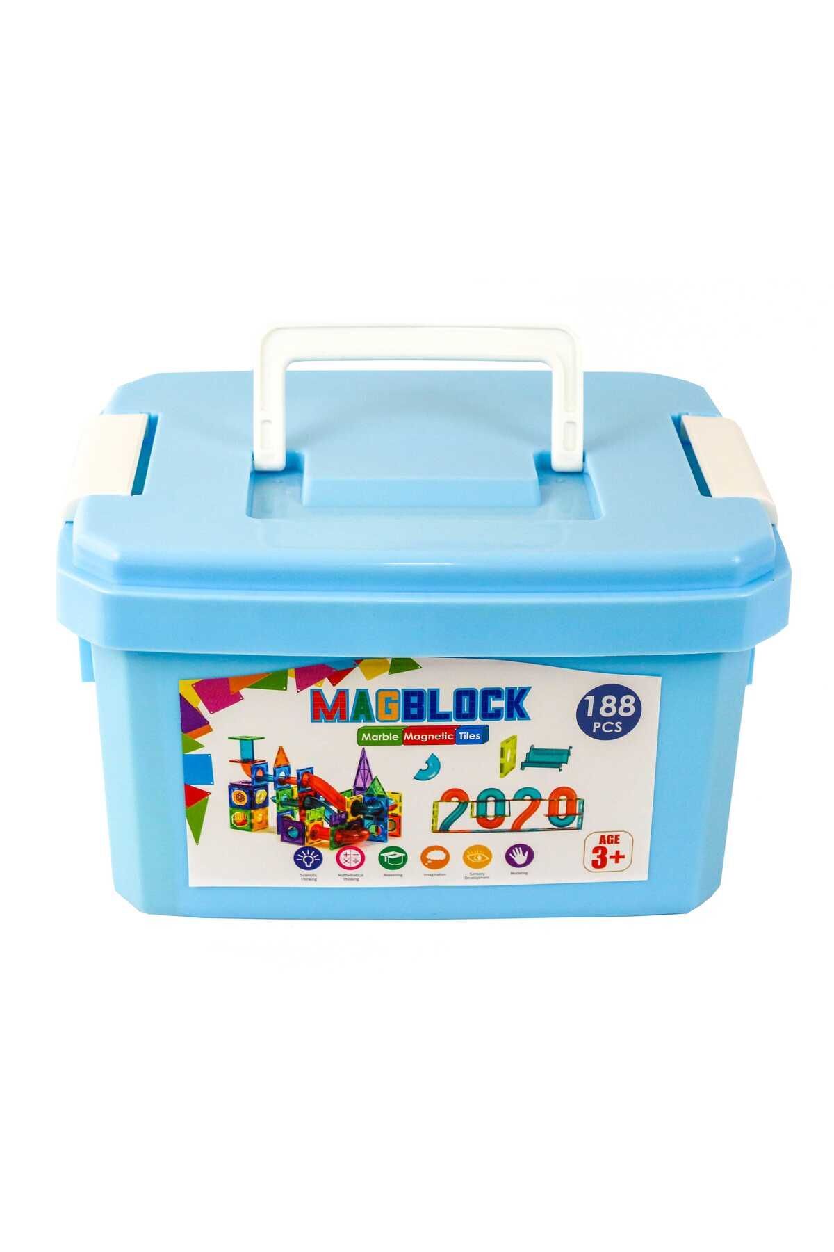 لگو و اسباب بازی های ساخت محور MAGBLOCK 188 PIECES MAGNETIC BLOCKS AND CYLINDERS آموزشی مجموعه توسعه هوش از ترکیه zenkid