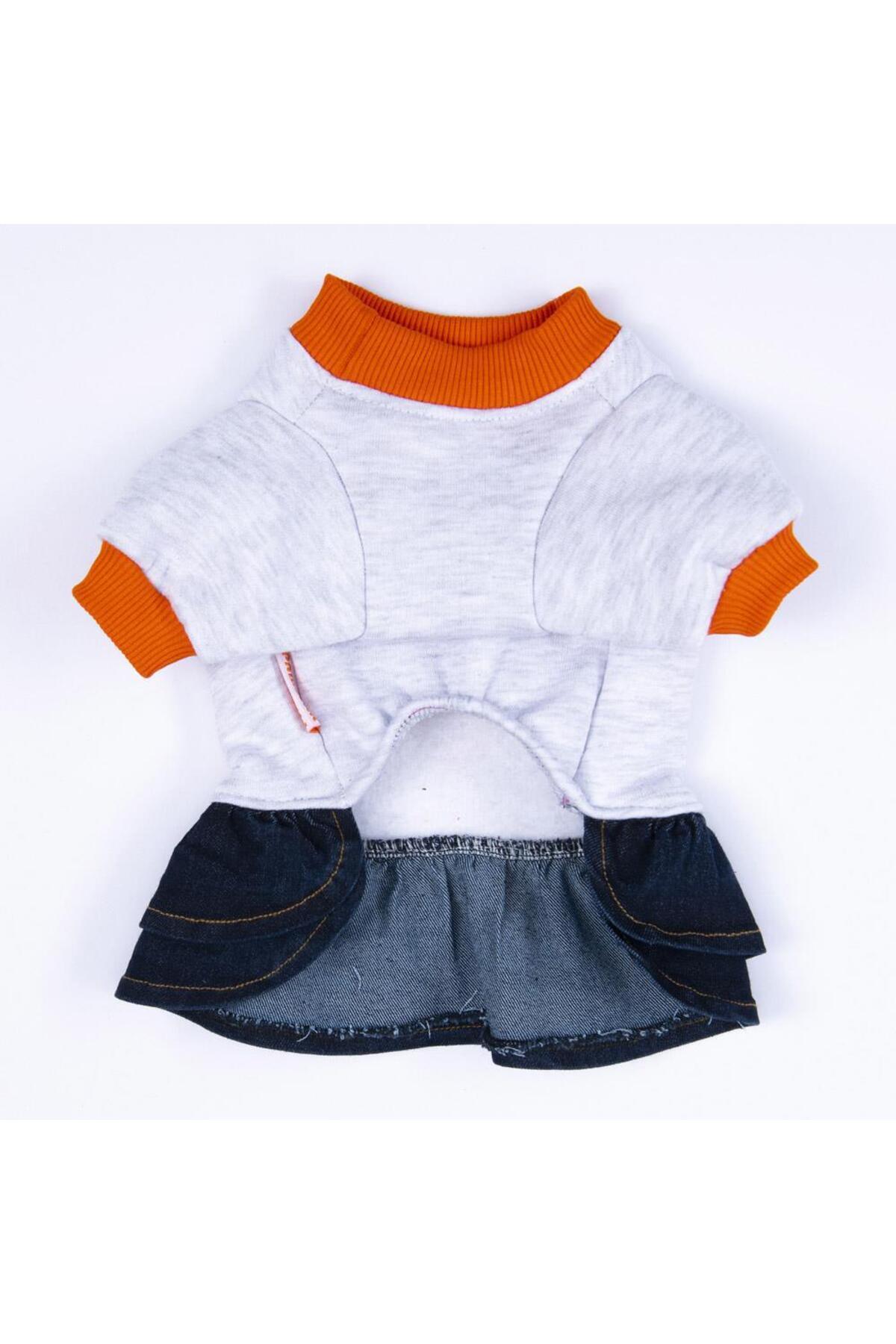لباس بالاتنه سگ و گربه پاواستار Pawstar مدل PS24-1049، طرح Santa Rosa، خاکستری