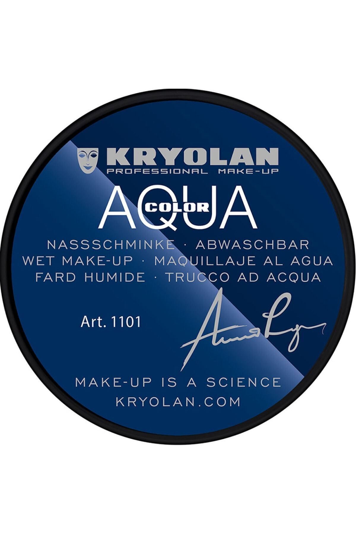 Kryolan آکوکالر ضدآب مایع 8 میلی لیتر رنگ عمیق سیاه