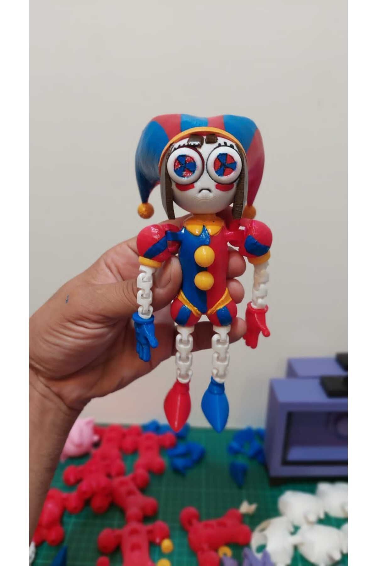 فیگور CIRCUS DIGITAL POMNI مخملی شکل 15 سانتی متر از ترکیه Giftbox3d