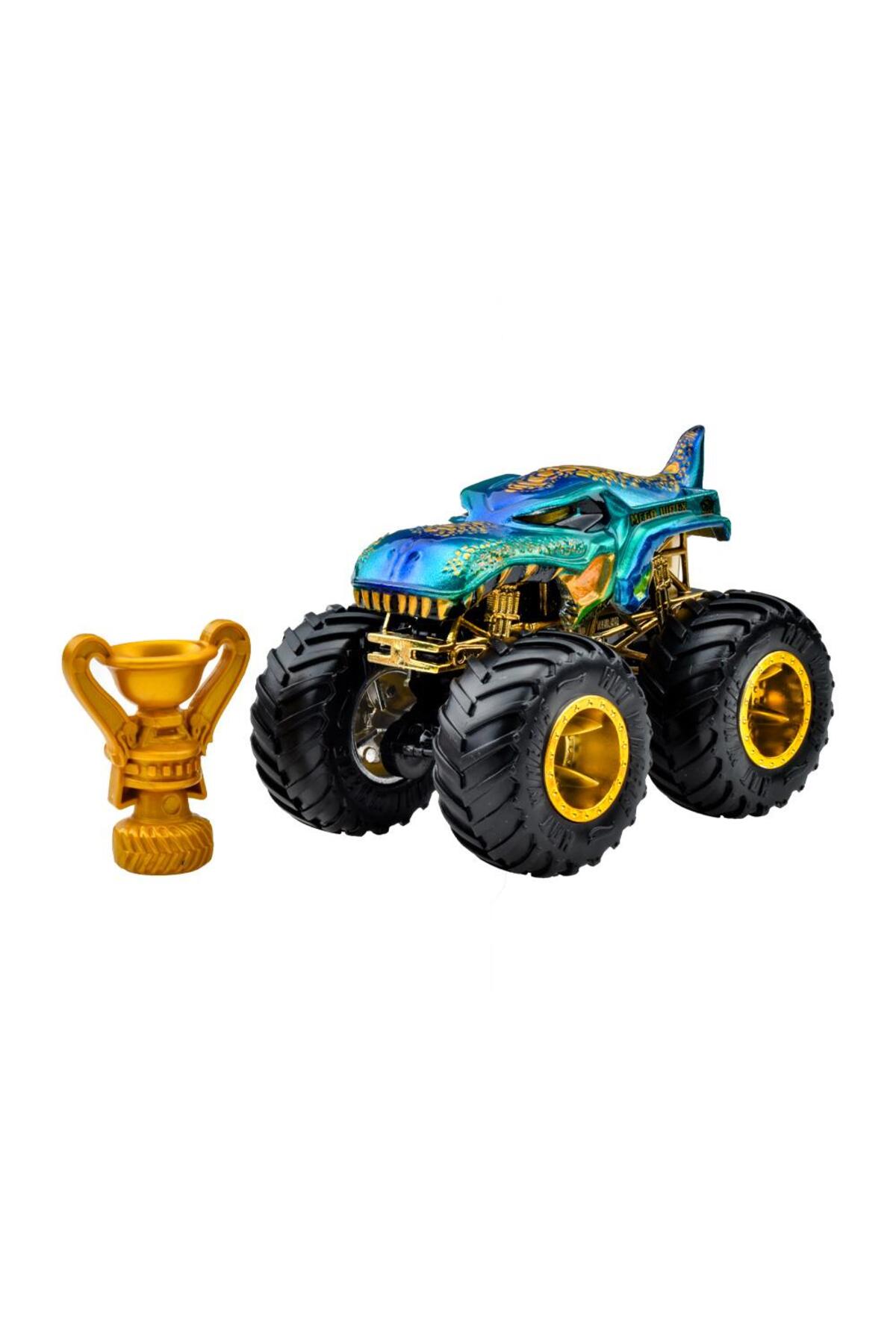 ماشین اسباب بازی MONSTER TRUCKS BIGFOOT TROPHY CHAMPIONS SERIES MEGA WREX هات ویلز اورجینال HOT WHEELS