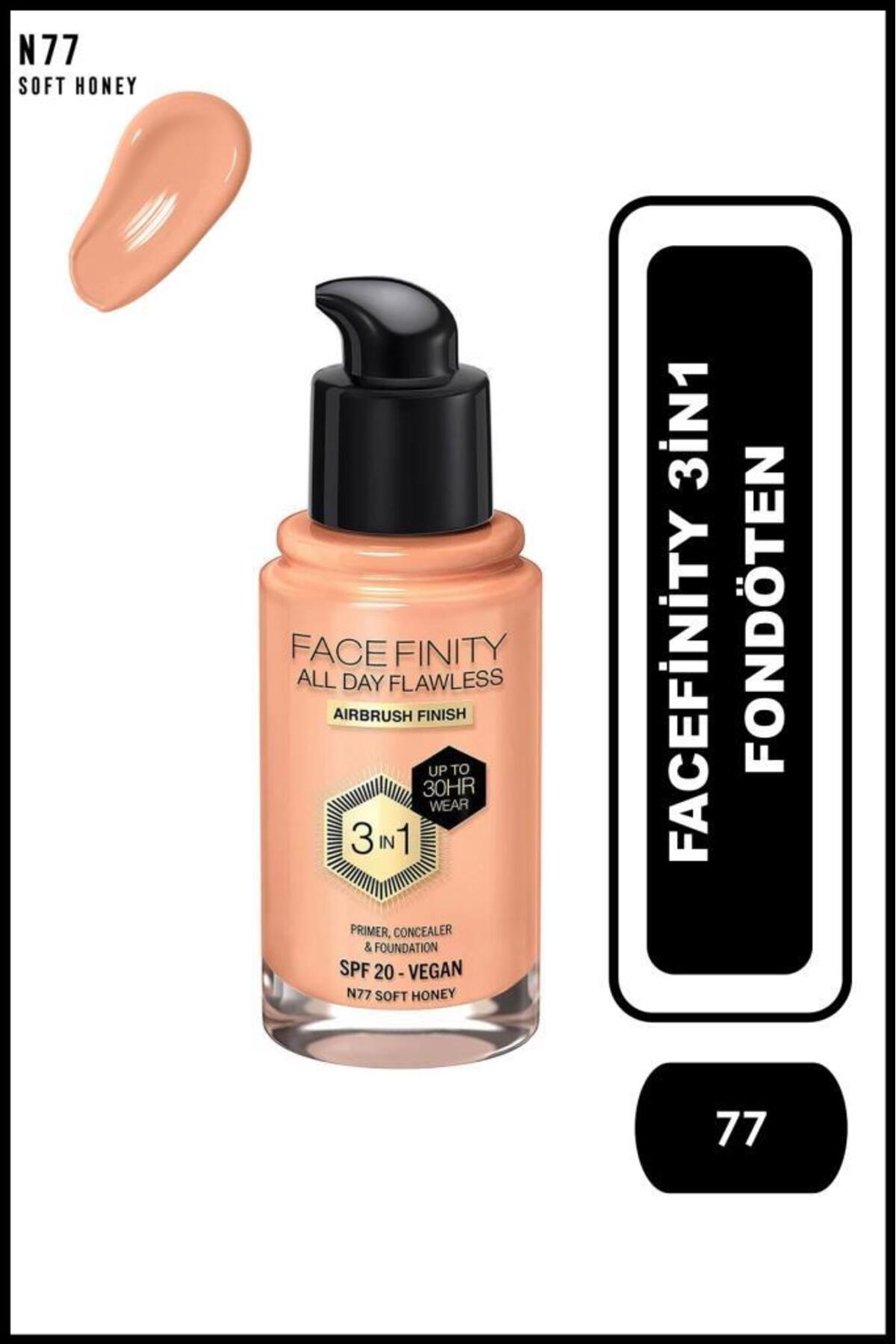 کرم پودر FACEFINITY 3IN1 بنیاد شماره: 76 عسل نرم Max Factor