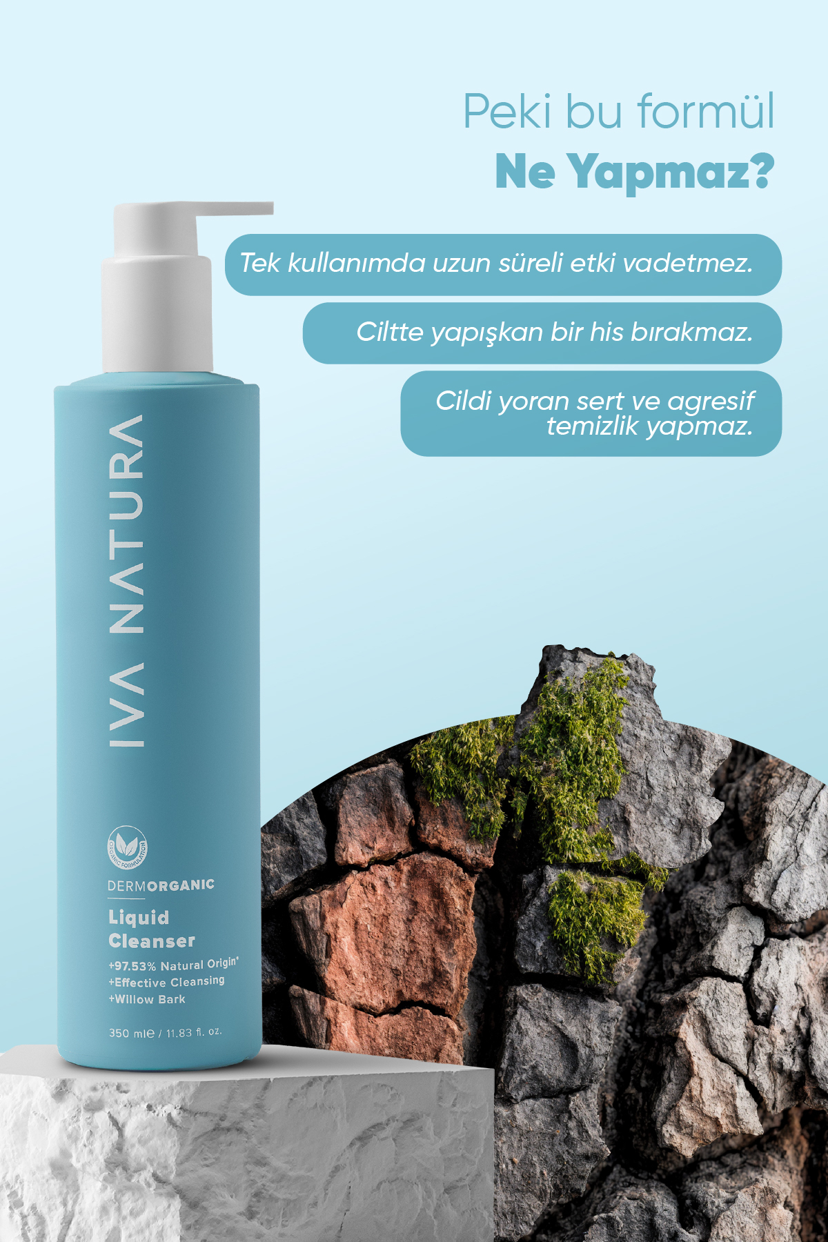 پاک کننده صورت ژل تمیز کردن 350 میل ارگانیک Iva Natura