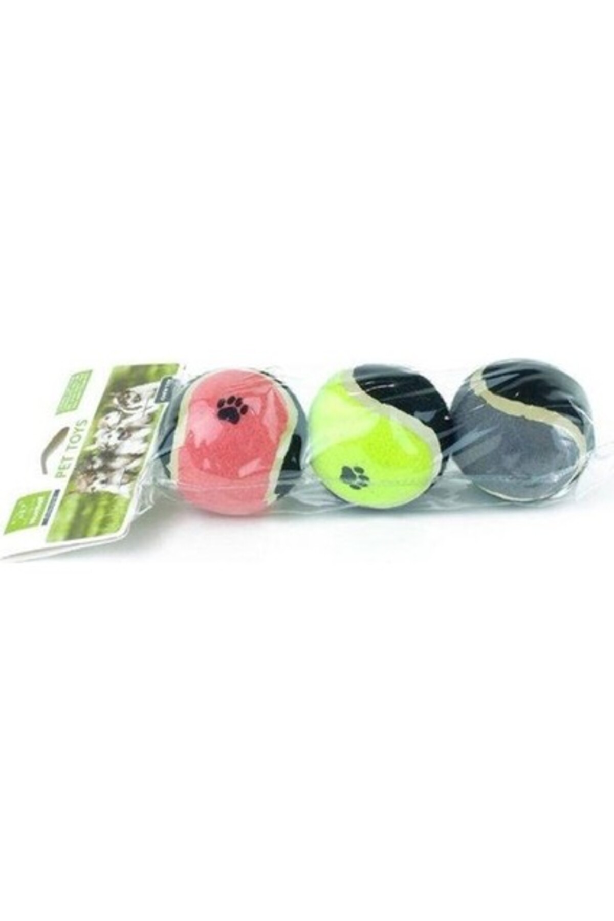 اسباب‌بازی توپ تنیس سگ، بسته ۳ عددی نانبل Nunbell مدل 530-3008 چندرنگ