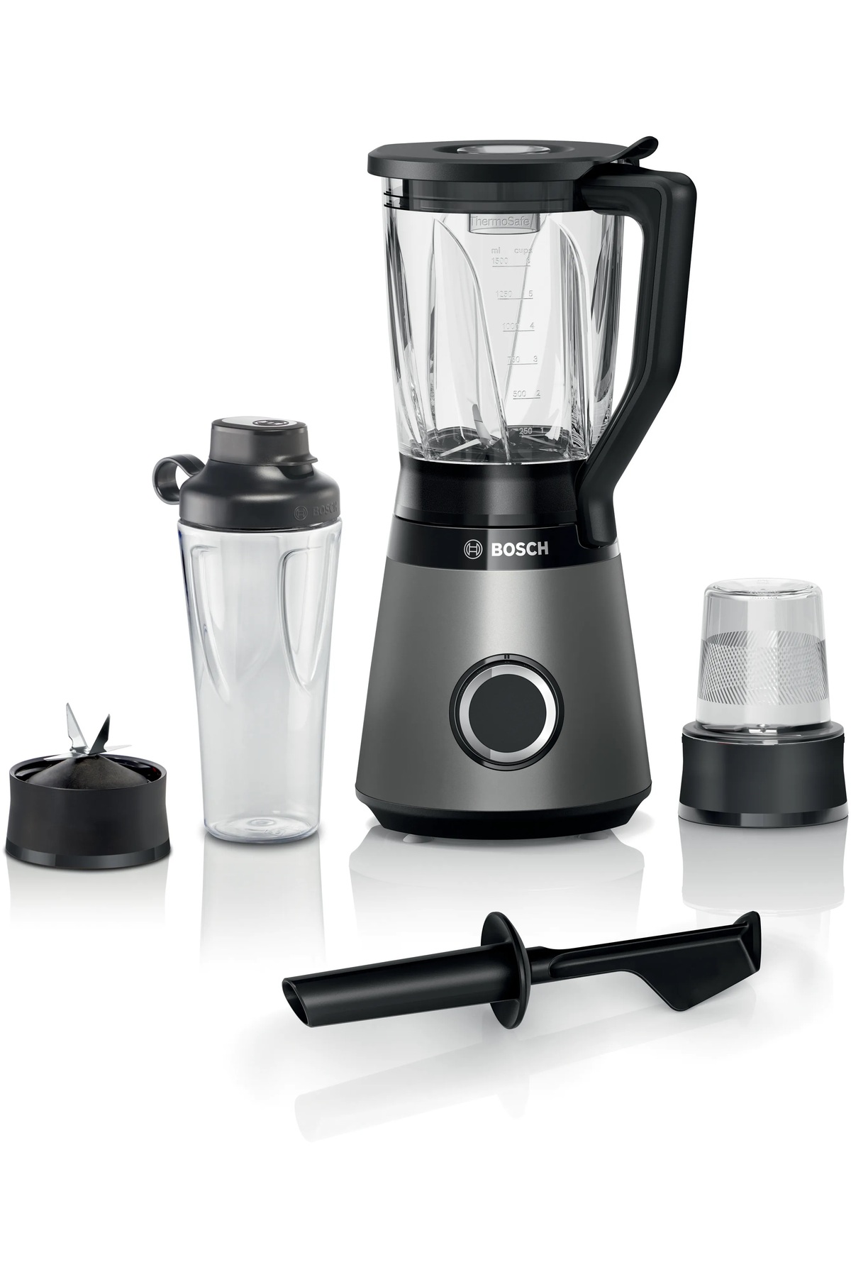 ست مخلوط کن کاسه شیشه ای سری ویتا پاور | 4 نقره 1200 وات اورجینال Bosch