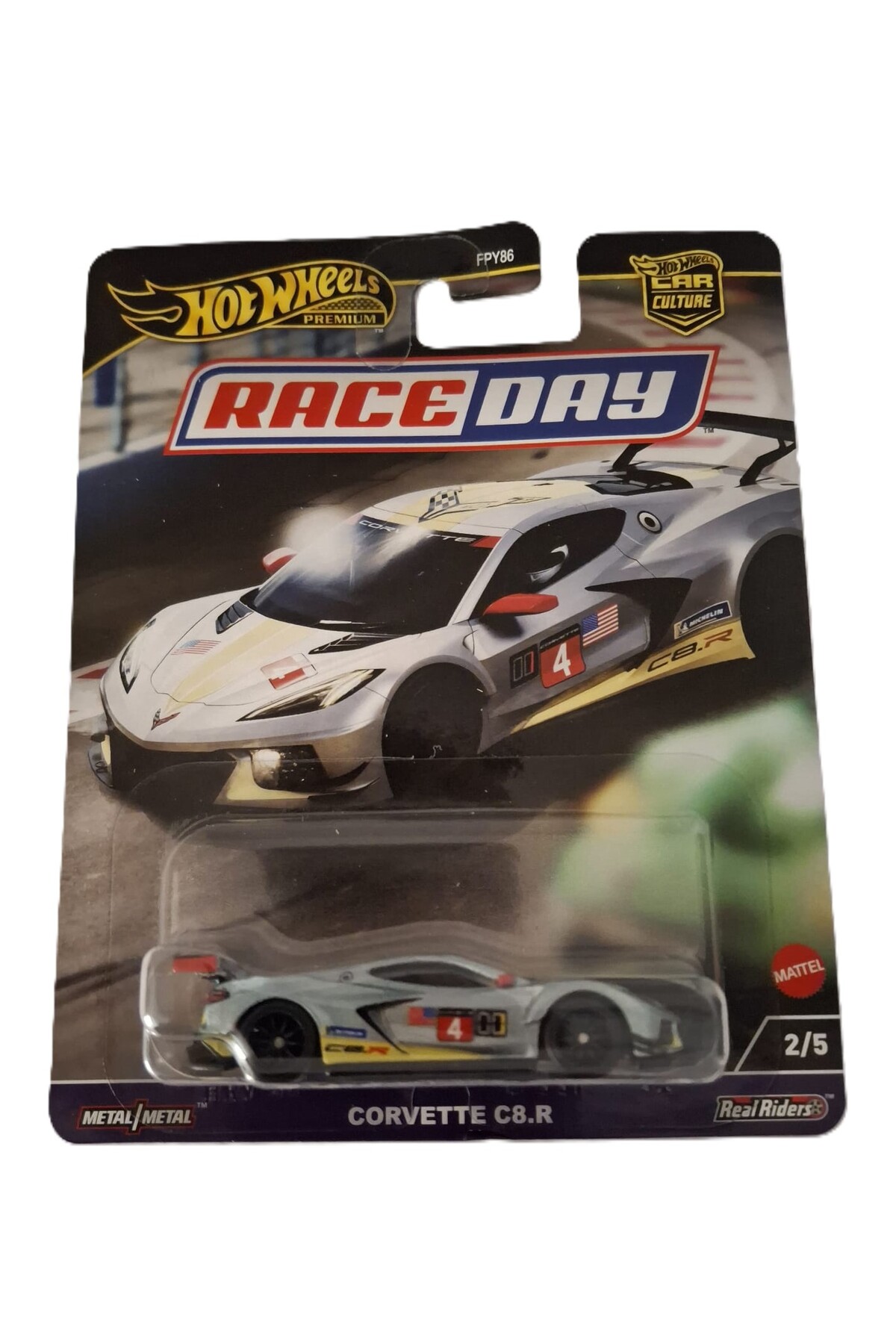 ماشین اسباب بازی RACEDAY CORVETTE هات ویلز اورجینال HOT WHEELS