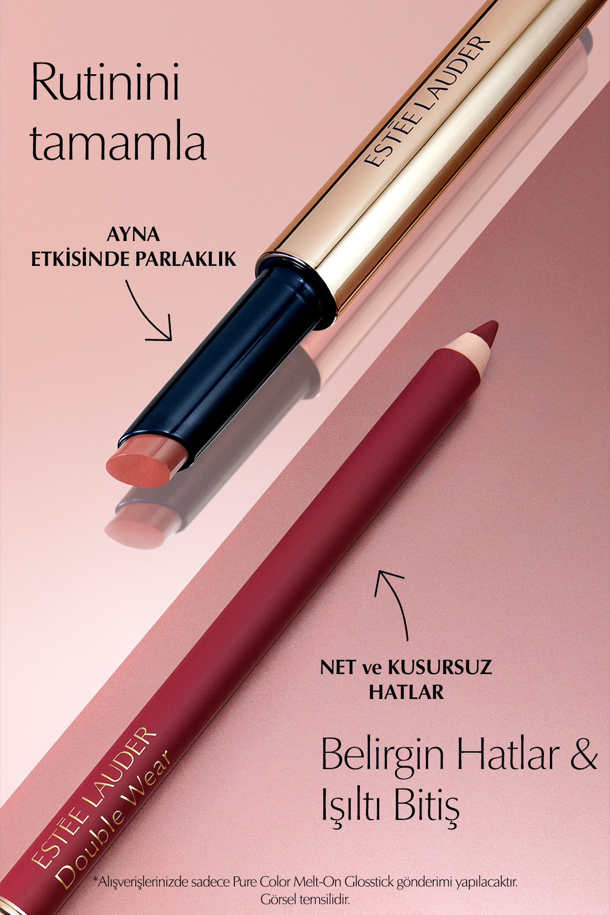 رژ لب ذوب رنگ خالص ON TRINKER مؤثر GLOSTICK DOLGIZER رنگ: 156 گل رز شده Estee Lauder