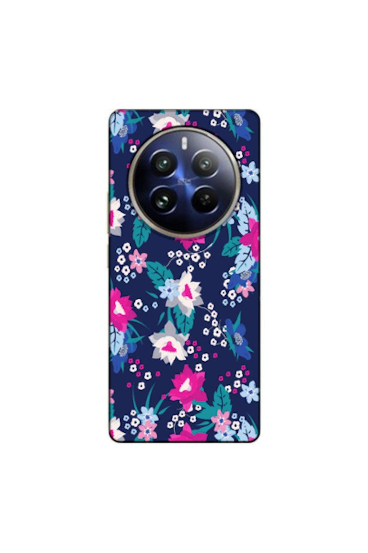 کاور و قاب سیلیکونی بهار گل 3 سازگار با REALME 12 4G طرح دار اورجینال Zebana
